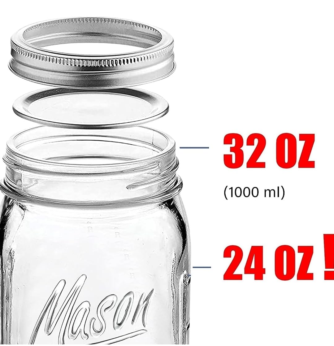 Ball Regular Mouth 32-Ounces Mason Jar with Lids and Bands, Clear,(Pack Of 2) customer photo 1