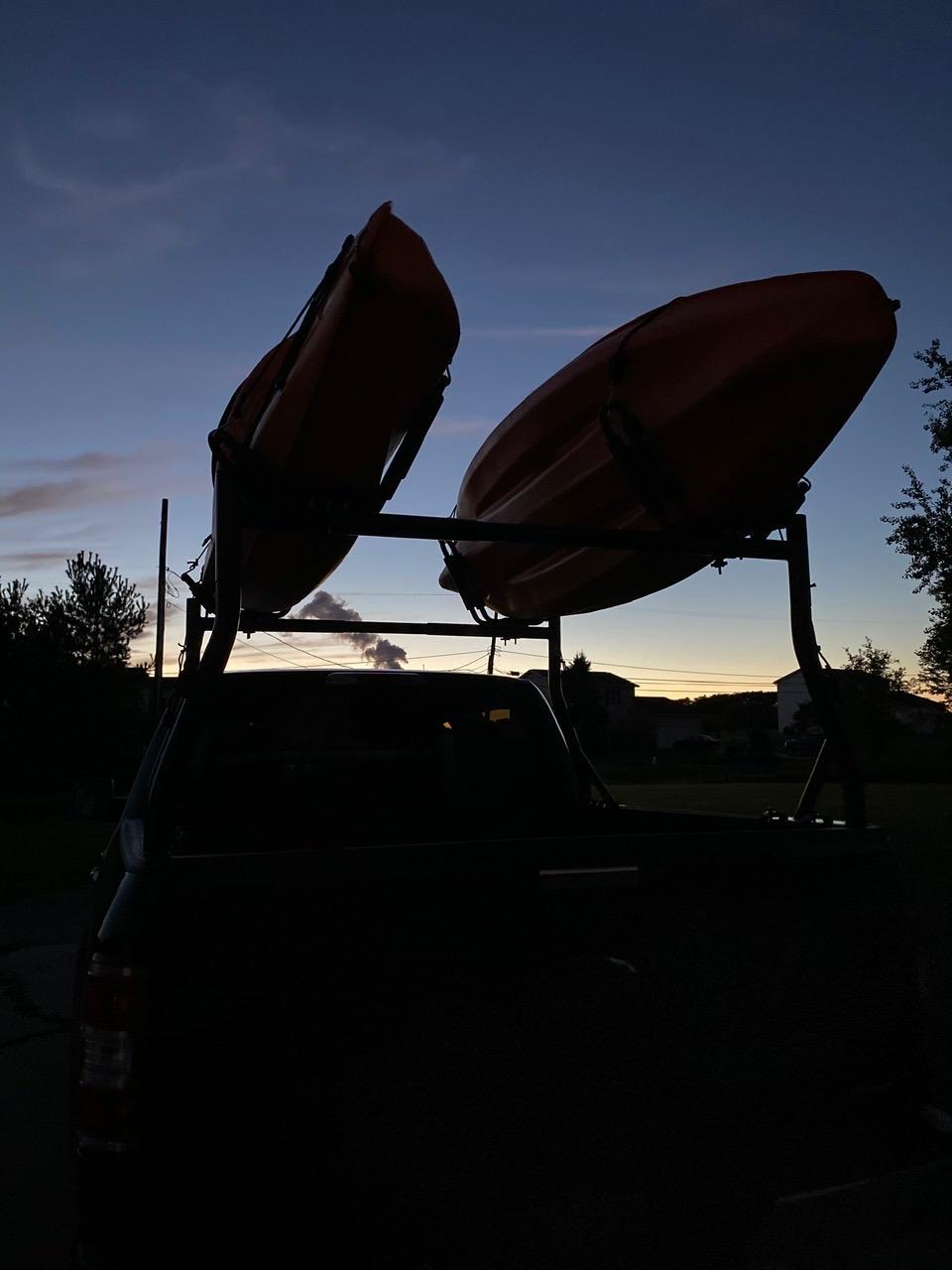 Model X35 Truck Rack with 8 Non-Drilling C-Clamps and 2 Sets Kayak J-Racks with Ratchet Lashing Straps & Ratchet Bow and Stern Tie Down Straps customer photo 2