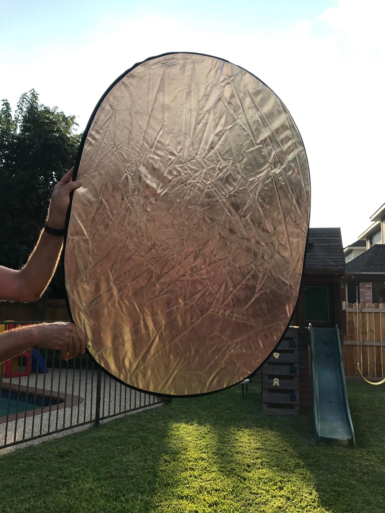 Portable Light Reflector Photography, 24x36in 5-in-1 Photography Reflector customer photo 1