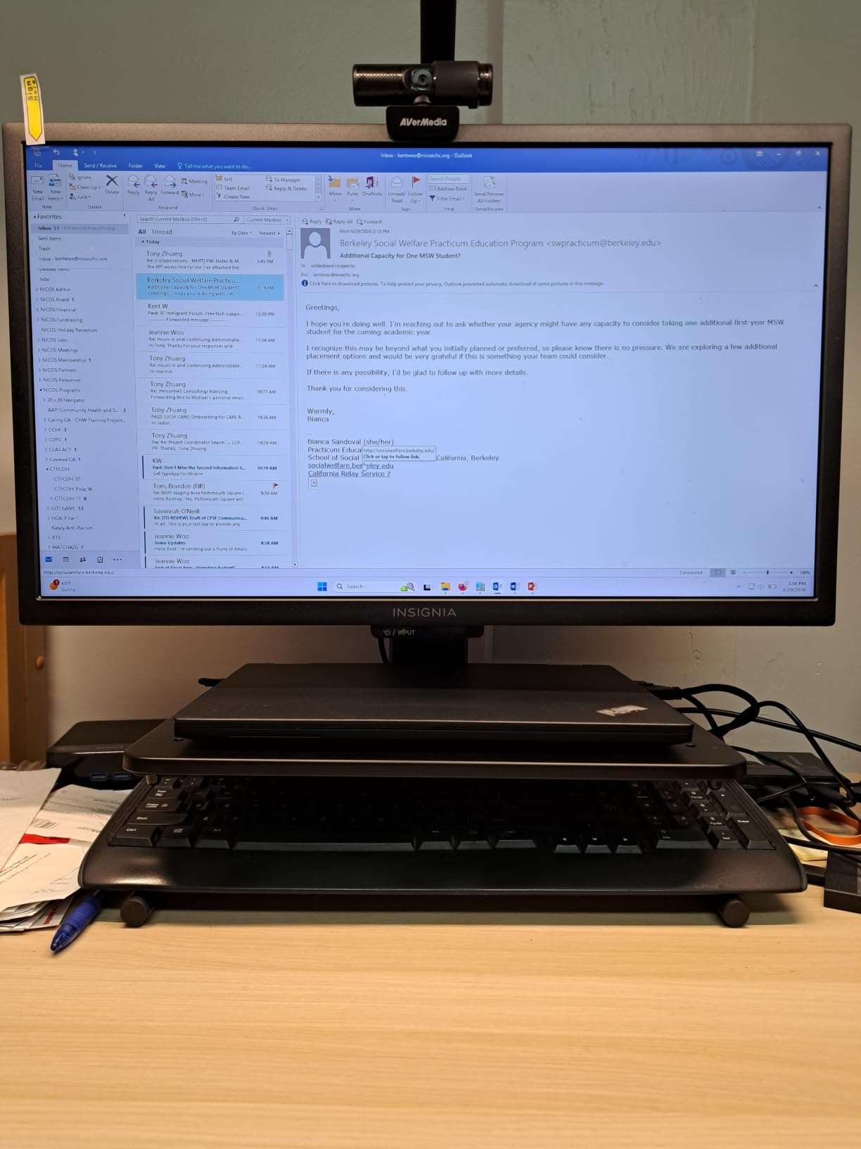 HUANUO Monitor Riser for Desk, Laptop Stand with Vented Steel Shelf, Black customer photo 2