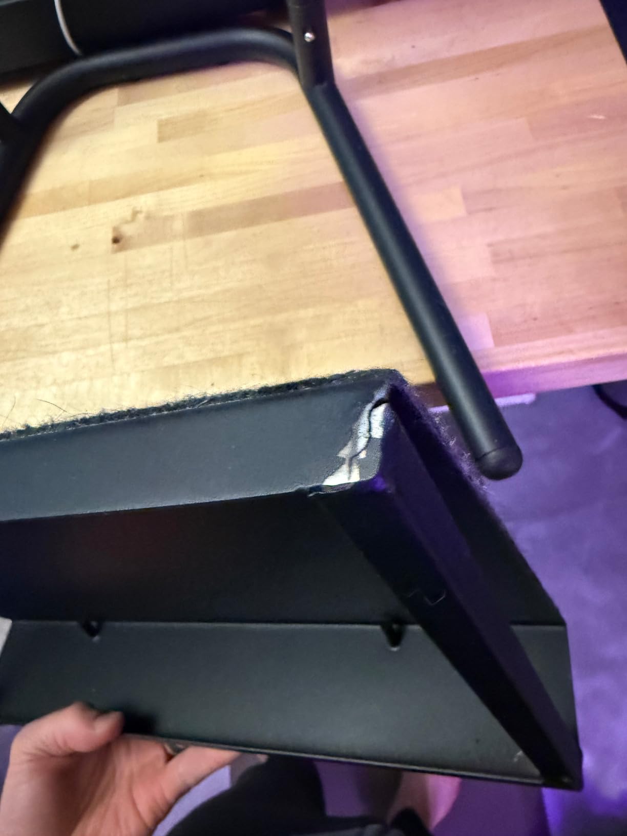 VIVO Black Ergonomic Height Adjustable Foot Rest Platform, STAND-FT01 customer photo 2