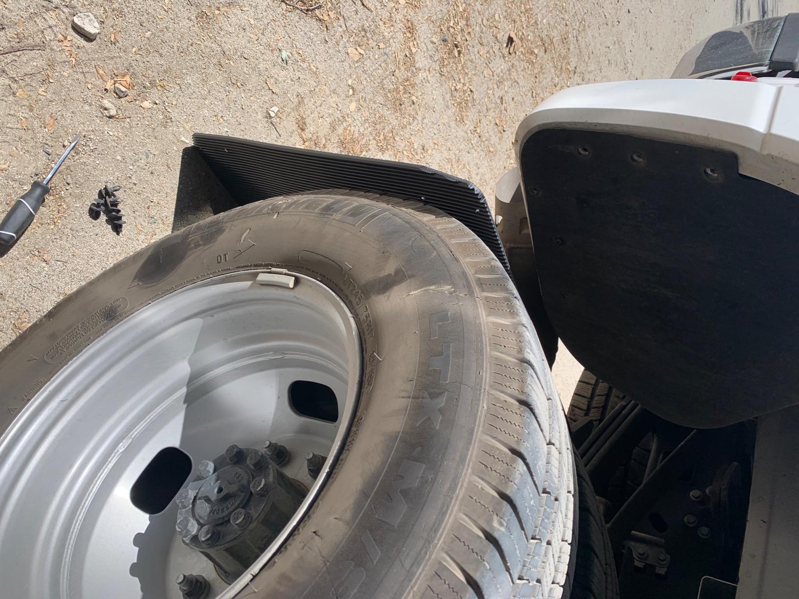 REK GEN ‘Merica Mud Flaps Dually - Heavy Duty Mud Flaps for Trucks and Dually Truck Accessories - Stainless Steel - Easy Install Splash Guard - Made in USA (Black Flag) customer photo 1