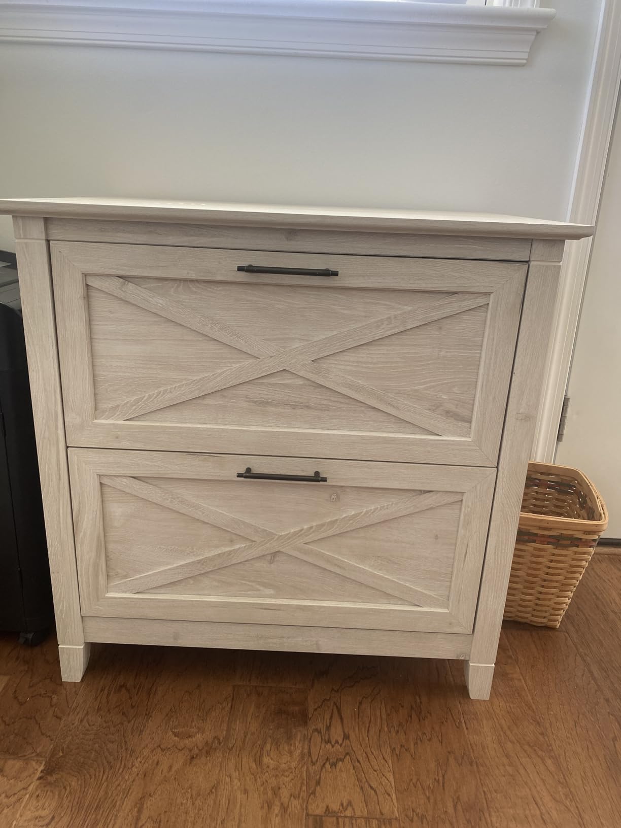 Bush Home Key West 2 Drawer Lateral File Cabinet in Bing Cherry, Document Storage for Home Office, Accent Chest with Drawers customer photo 2