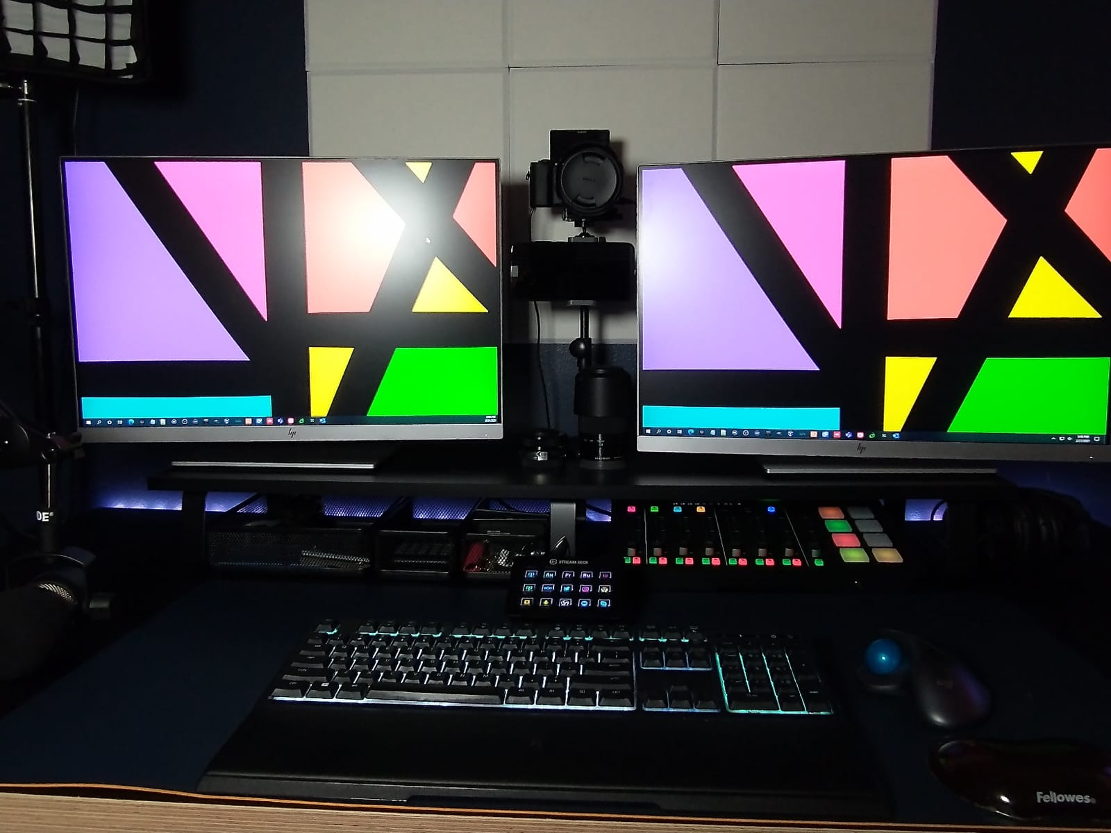 VIVO 39 inch Extra Long Monitor Stand, Wood & Steel Desktop Riser, Dual Screen, TV, Keyboard, Laptop, Ergonomic Desk and Tabletop Organizer, Black, STAND-V000DL customer photo 2