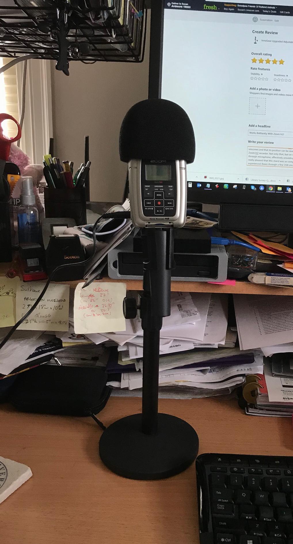 InnoGear Desktop Microphone Stand Holder Mic Stand Desk Mount for Fifine customer photo 1