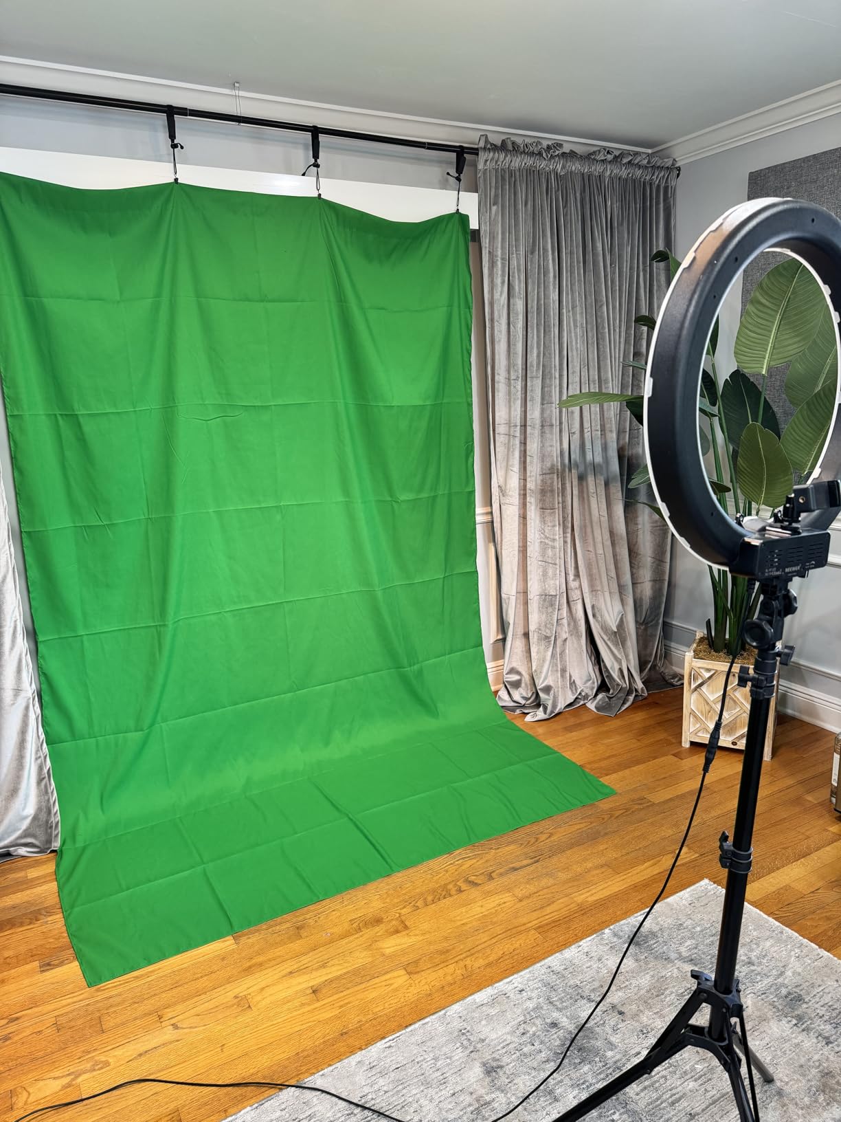 EMART 6x9Ft Green Screen Backdrop,Photography Greenscreen Background customer photo 2
