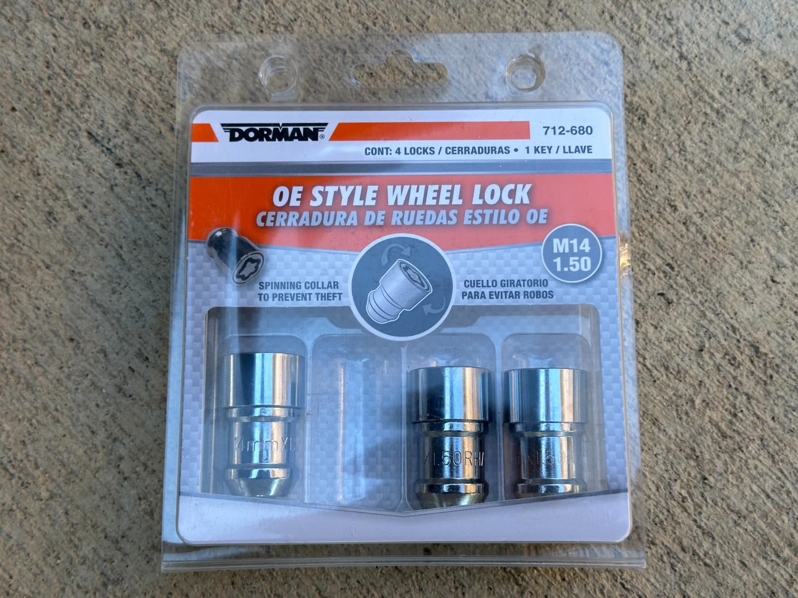 Dorman 712-680 M14-1.50 Deep Wheel Lock Set (4 Locks & 1 Key) customer photo 2