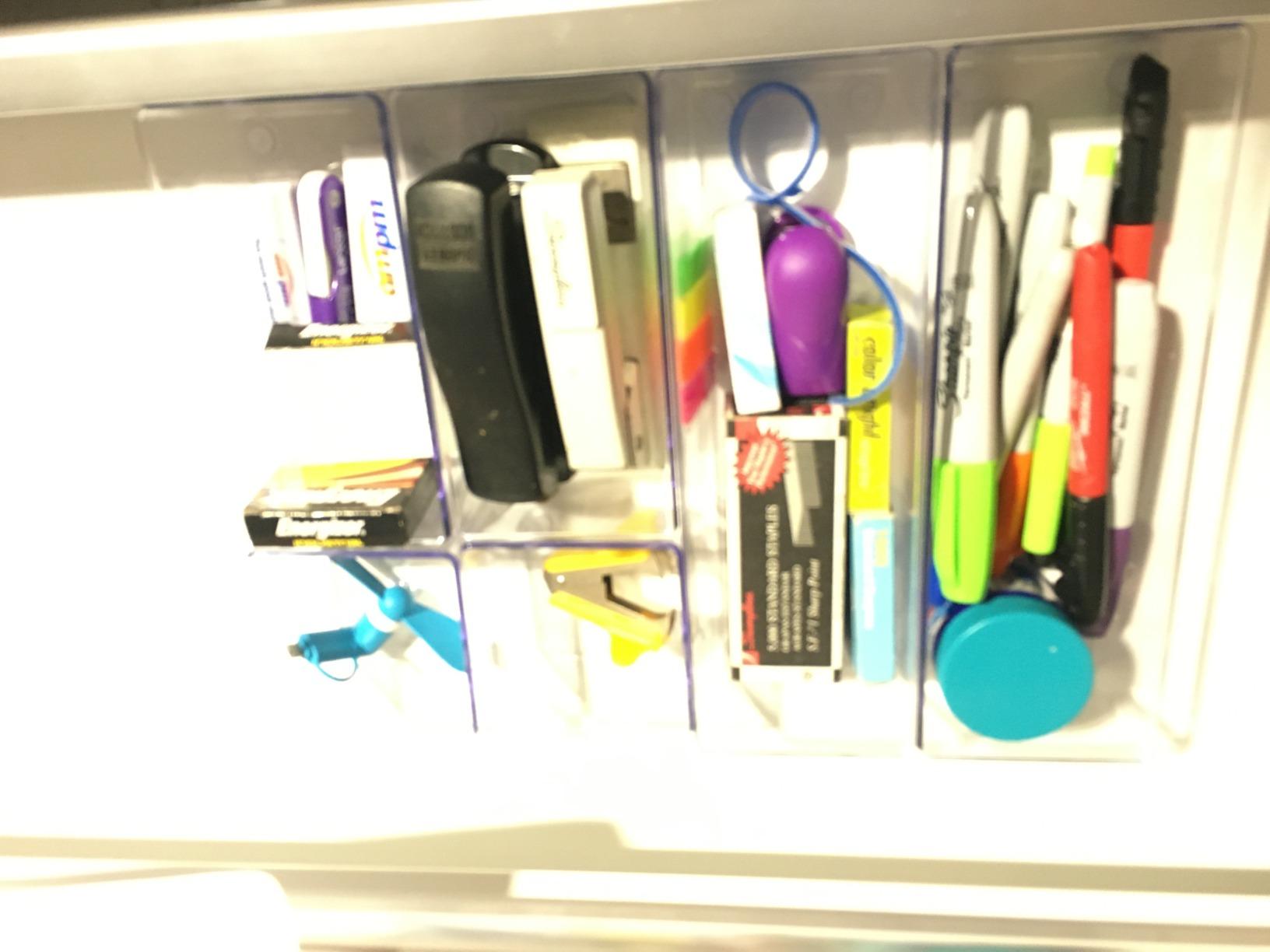 Simple Houseware Clear Desk Drawer Organizer, Assorted Sizes, 6 Packs customer photo 2