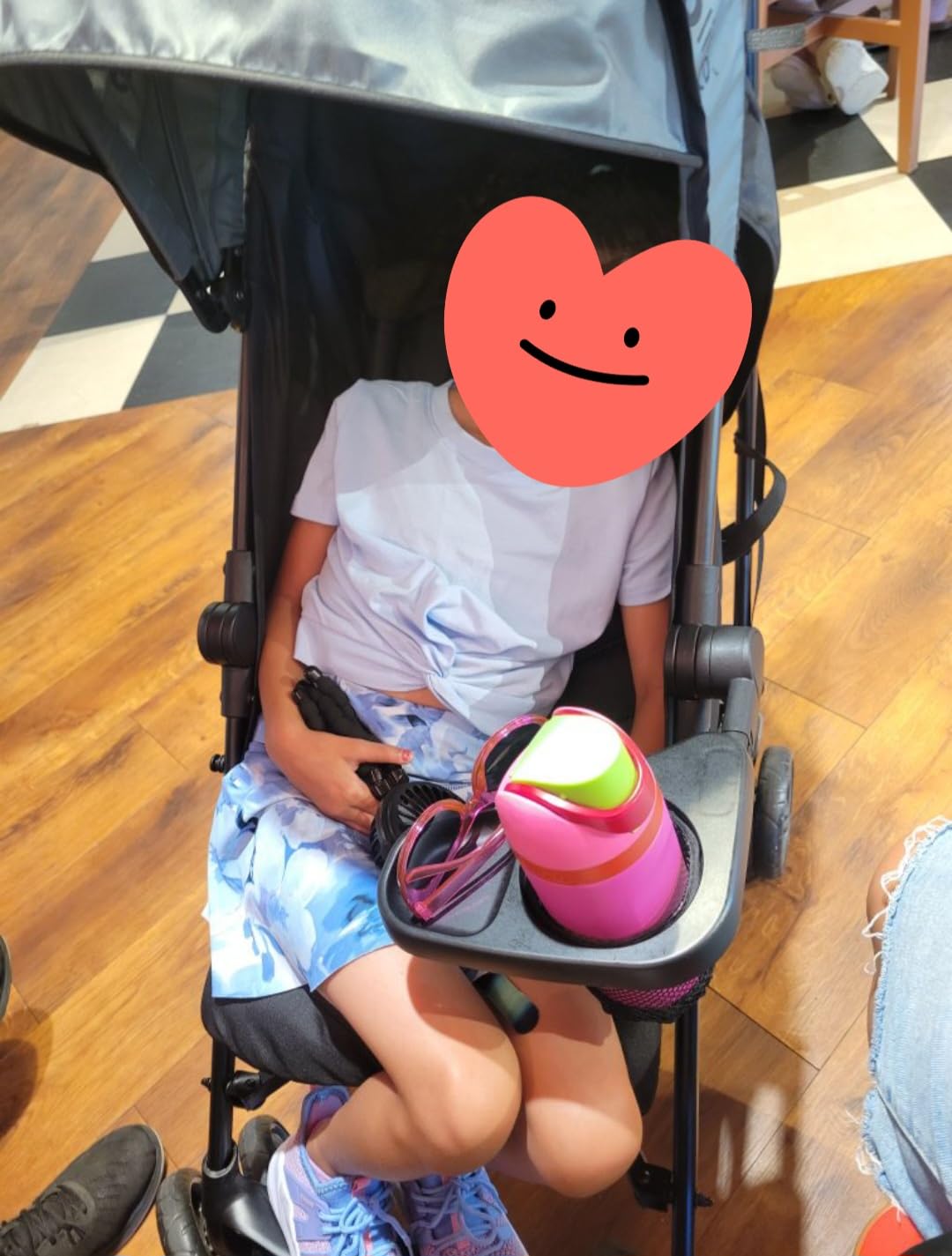 3Dlite Convenience Stroller,Jet Black–Lightweight Stroller with Aluminum Frame,Large Seat Area, 4 Position Recline, Extra Large Storage Basket– Infant Stroller for Travel&More customer photo 2