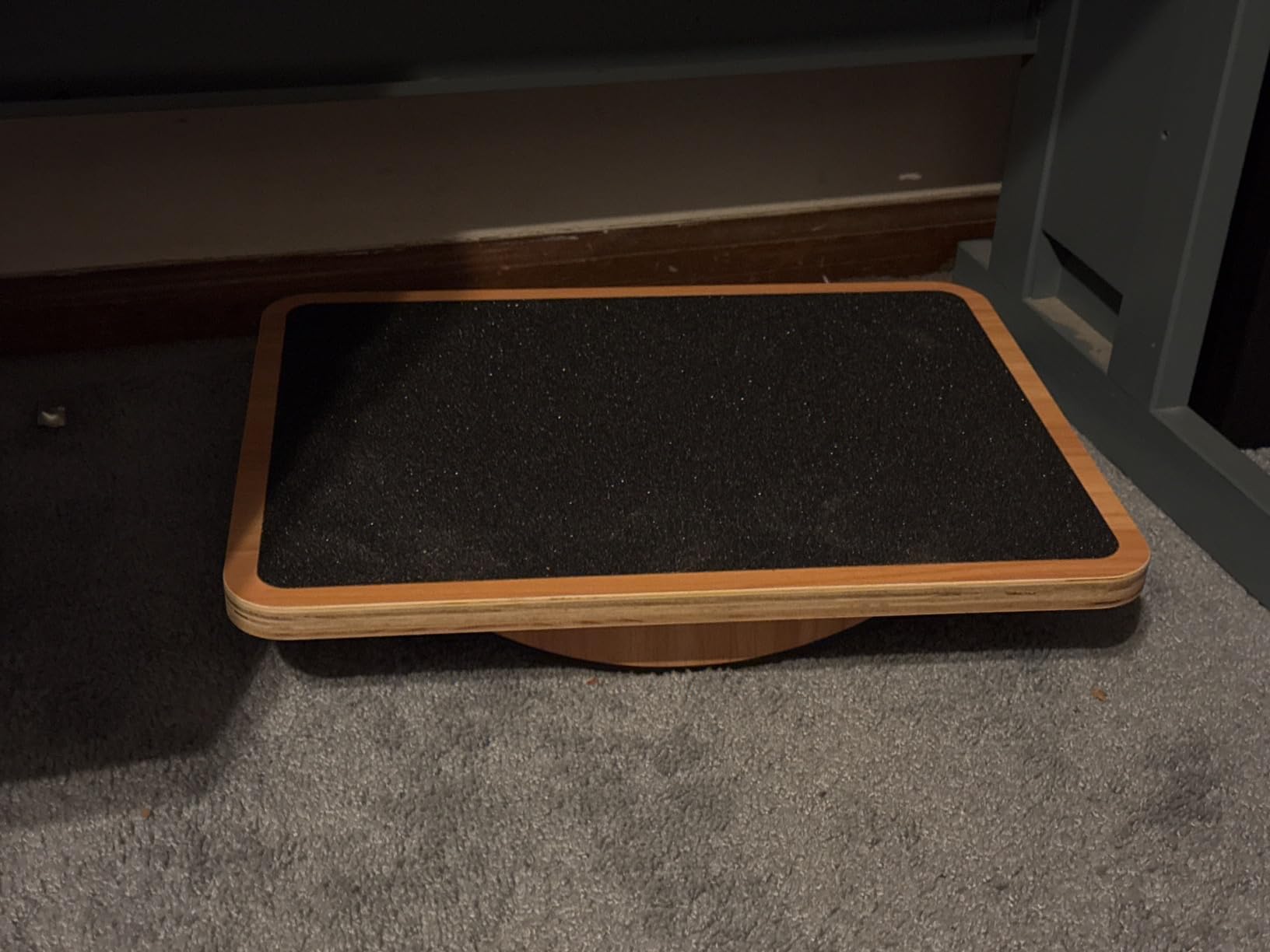 StrongTek Under Desk Footrest, Wooden Rocking Foot Rest, 350lbs, Non-Slip customer photo 2