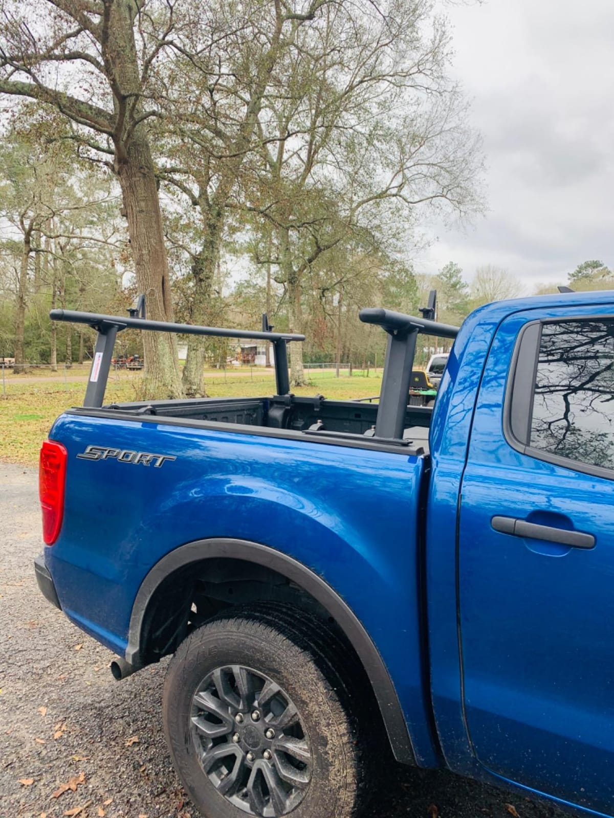 Model APX2502-BLK Low-Profile Utility Aluminum Pick-Up Truck Ladder Rack with Load Stops customer photo 1