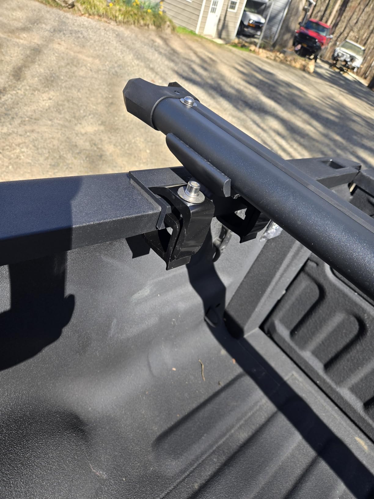Model APX2502-BLK Low-Profile Utility Aluminum Pick-Up Truck Ladder Rack with Load Stops customer photo 2