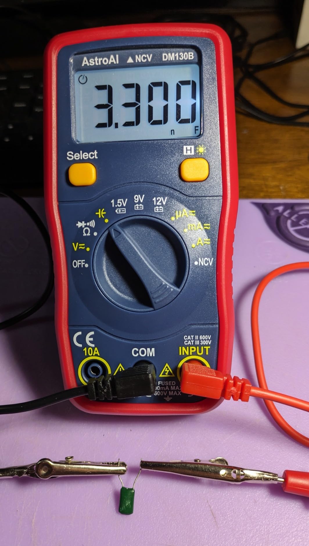 AstroAI DM130B Multimeter, 4000 Counts, Auto-Ranging, Capacitance Testing customer photo 2