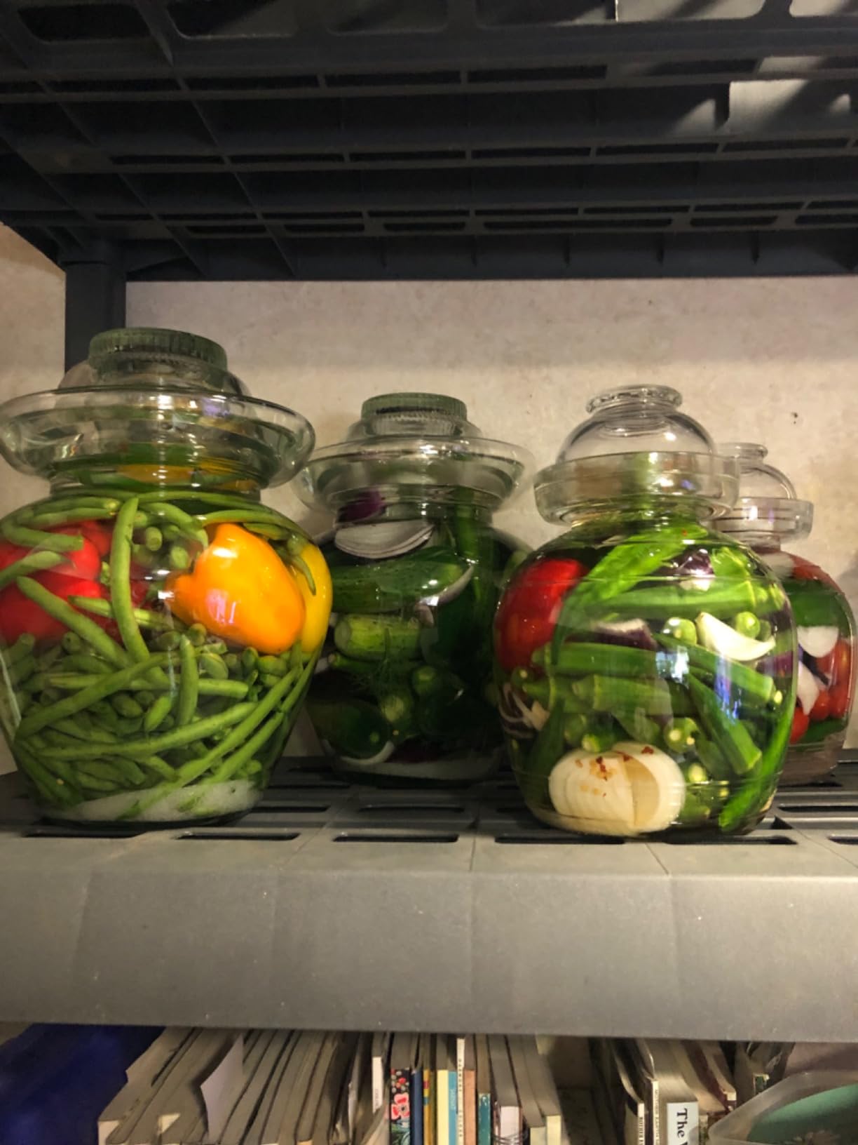 Sichuan Pickling Jar, 4.5 L Glass Fermentation Crock, Airlock customer photo 2