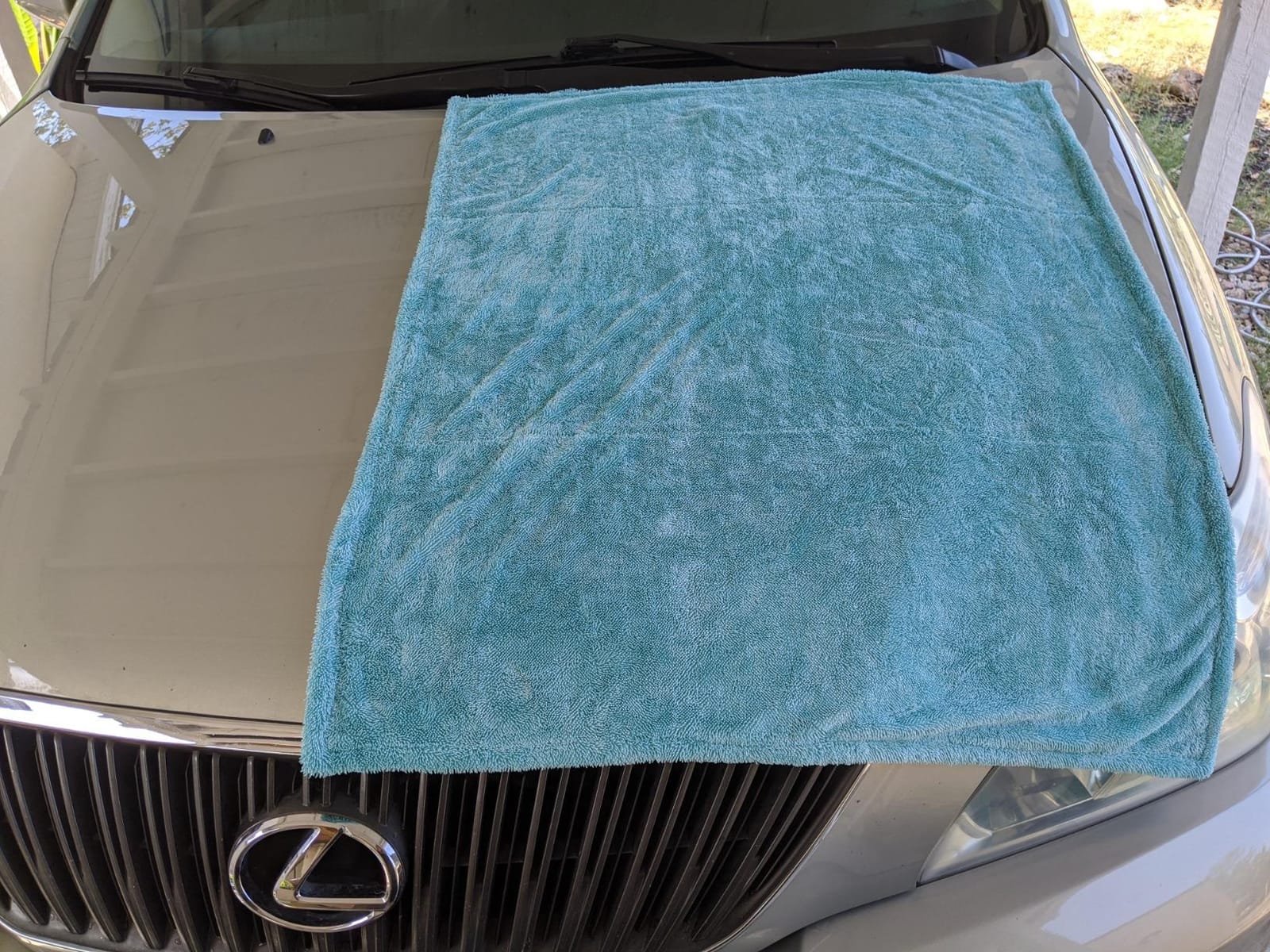 The Rag Company Liquid8r Car Drying Towel, Aqua Blue, 25x36 in, 1-Pack customer photo 1