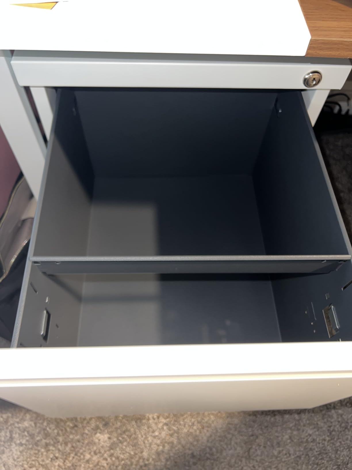 DEVAISE 2 Drawer File Cabinet with Lock, Fully Assembled Except Casters customer photo 2