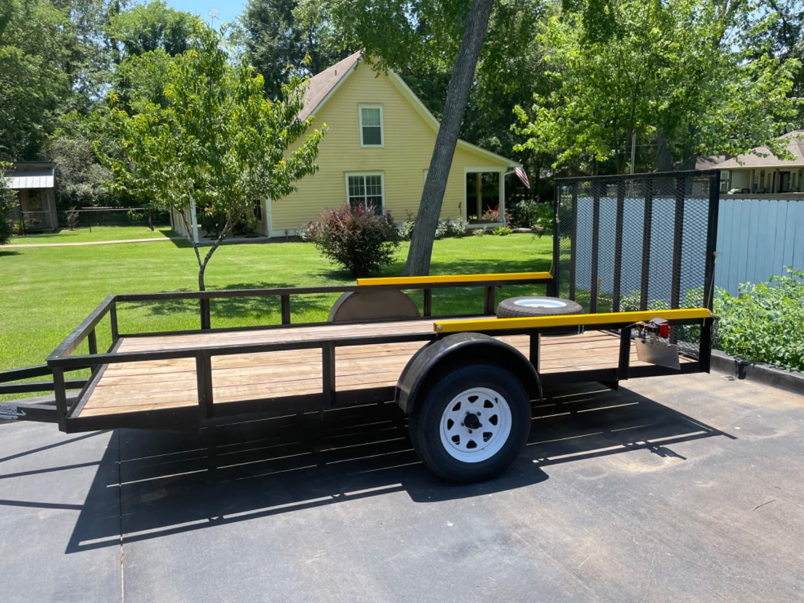 ECOTRIC 2-Sided Assist System Tailgate Utility Trailer Gate&Ramp w/ customer photo 2