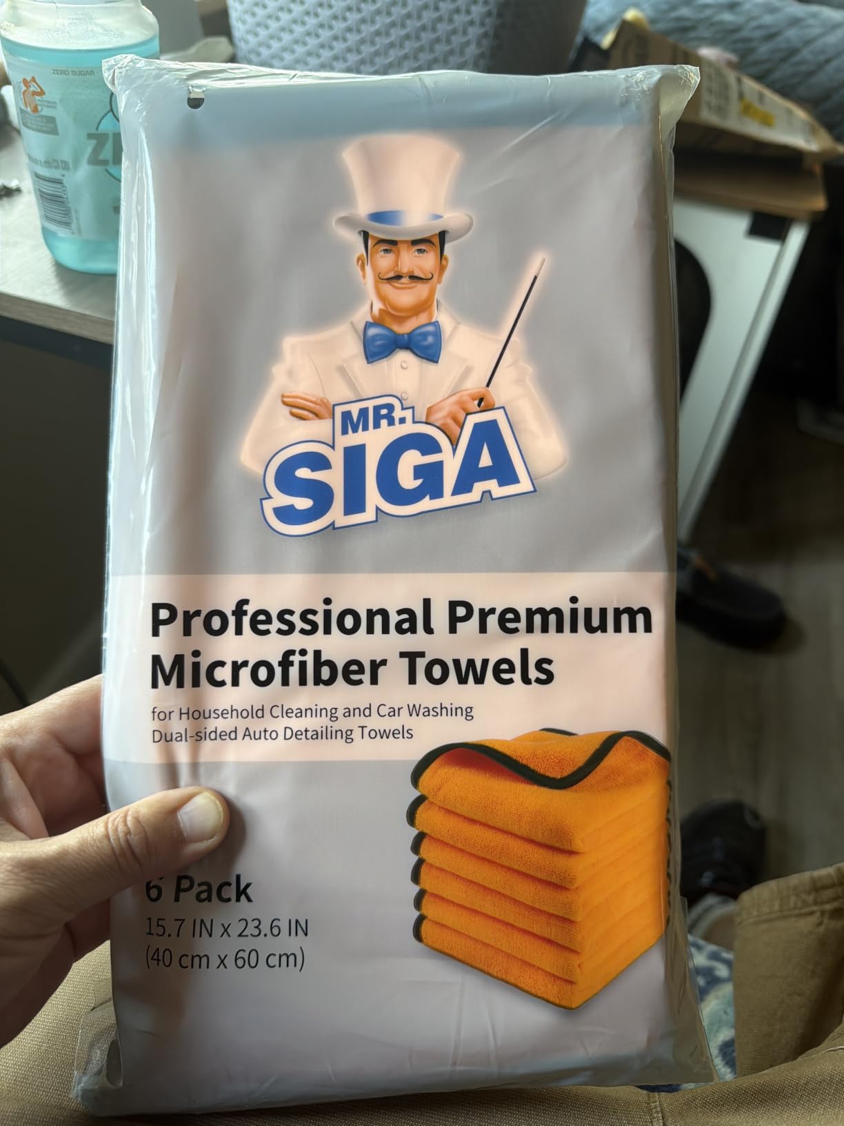 MR.SIGA Professional Microfiber Towels for Cars, Scratch Free, 6 Pack customer photo 1
