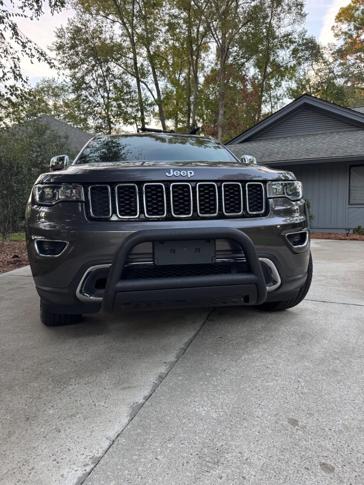 TAC Bull Bar Compatible with 2011-2021 Jeep Grand Cherokee (Exclude Limited X/SRT/Summit/Trackhawk/Models with Adaptive Cruise Control) SUV 3