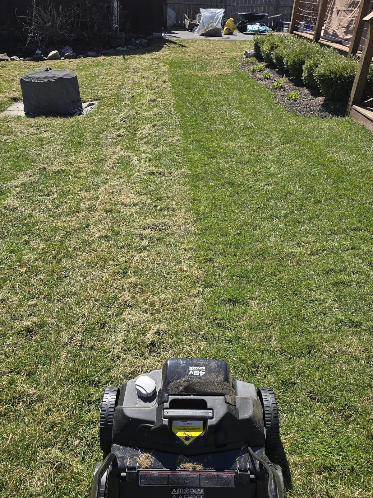Sun Joe Cordless Scarifier & Dethatcher with 5 Depth Positions & 600W Brushless Motor, 15-Inch Cutting Width - Heavy-Duty Yard Trimmer Machine for Gardening Care and Lawn Maintenance, 24V-X2-DTS15 customer photo 2