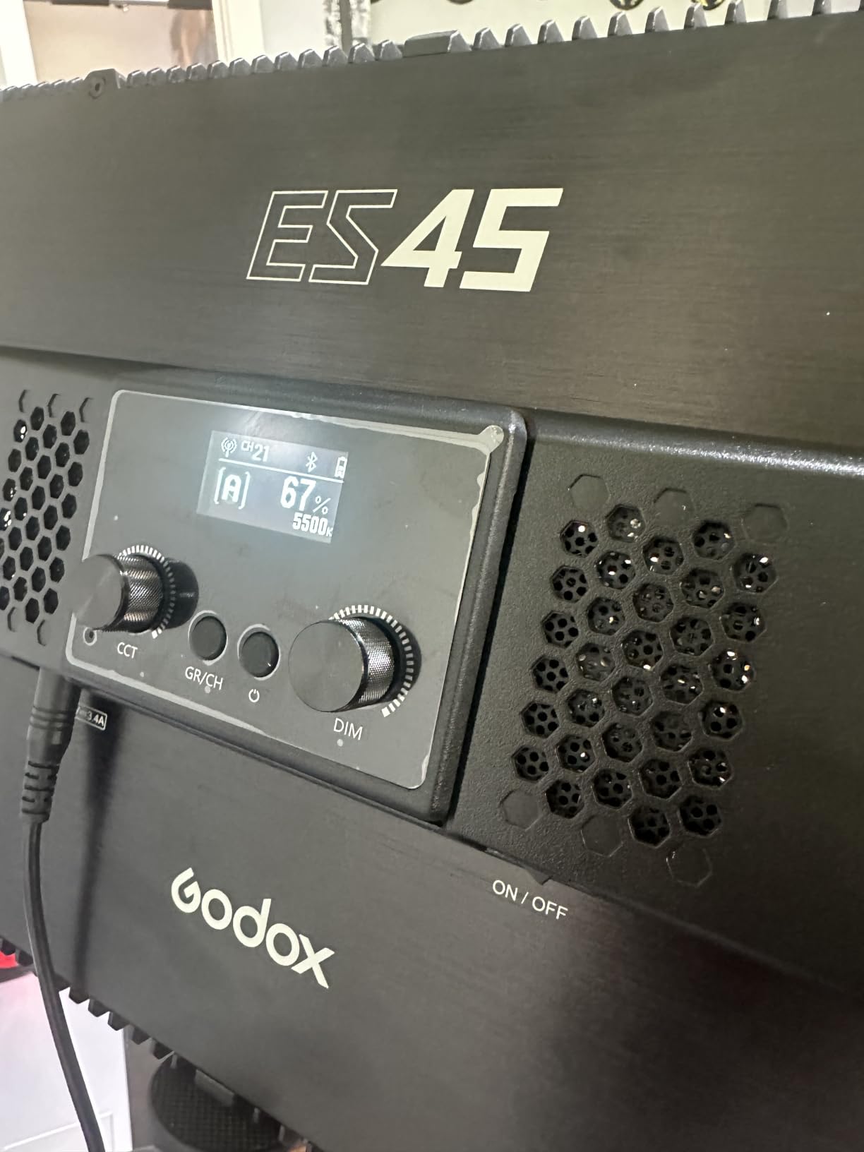Godox ES45 Desktop LED Key Light for Streaming&Video Calls, Soft Dimmable customer photo 1