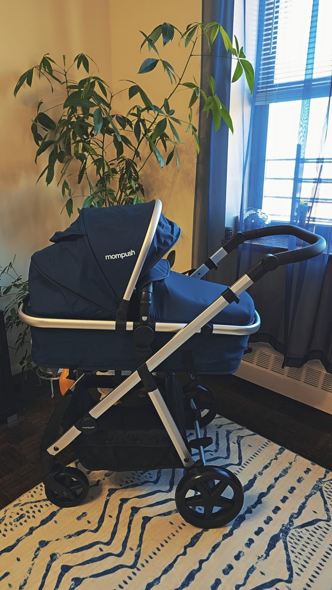 Mompush Meteor2 Baby Stroller Bassinet Stroller, Car Seat Adapter Included customer photo 1