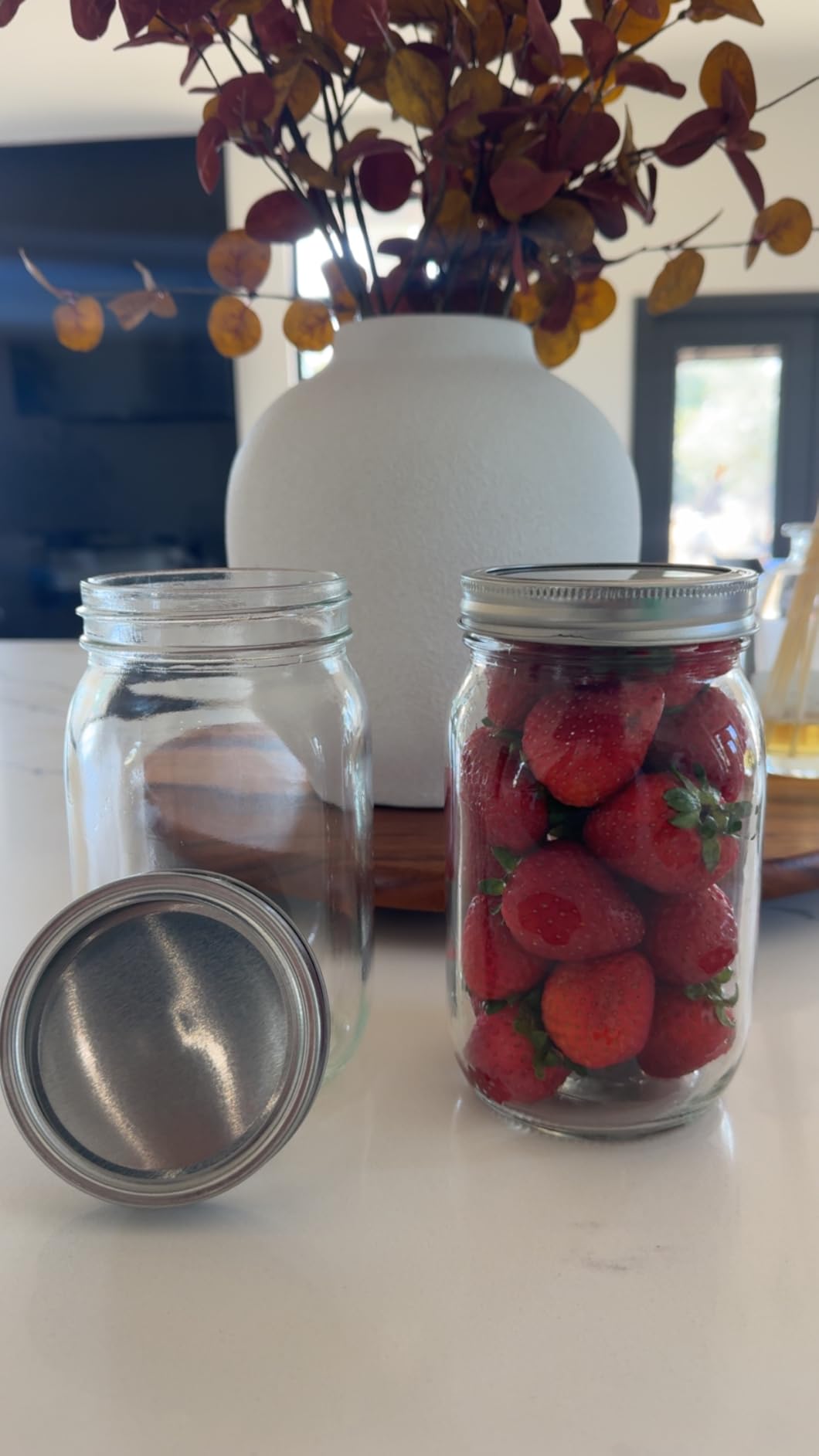 YEBODA 32 oz Wide Mouth Mason Jars with Lids, Glass Canning Jars, 6 Pack customer photo 2