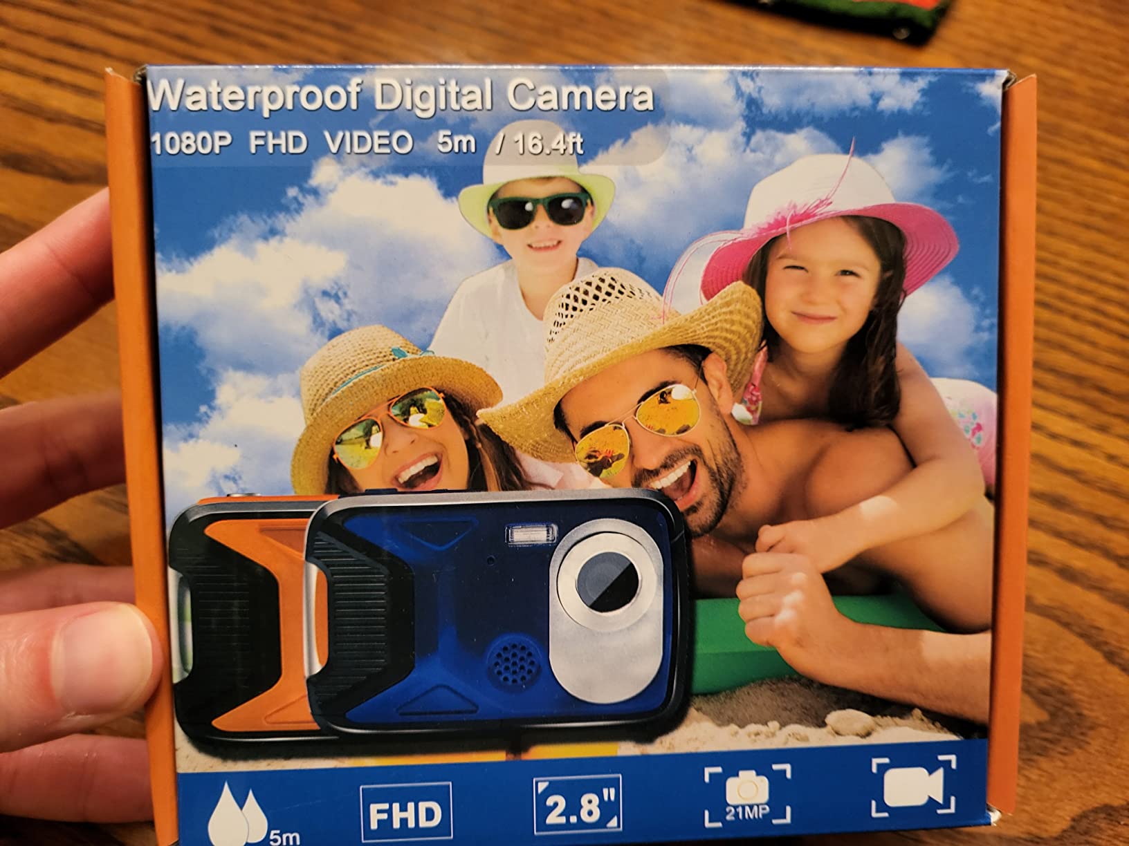 16FT Underwater Camera 30MP Waterproof Digital Camera with 32G Card and Rechargeable Battery, 18X Point and Shoot Camera for Boys Girls Children Teens Snorkeling Swimming Vacation(Blue) customer photo 2