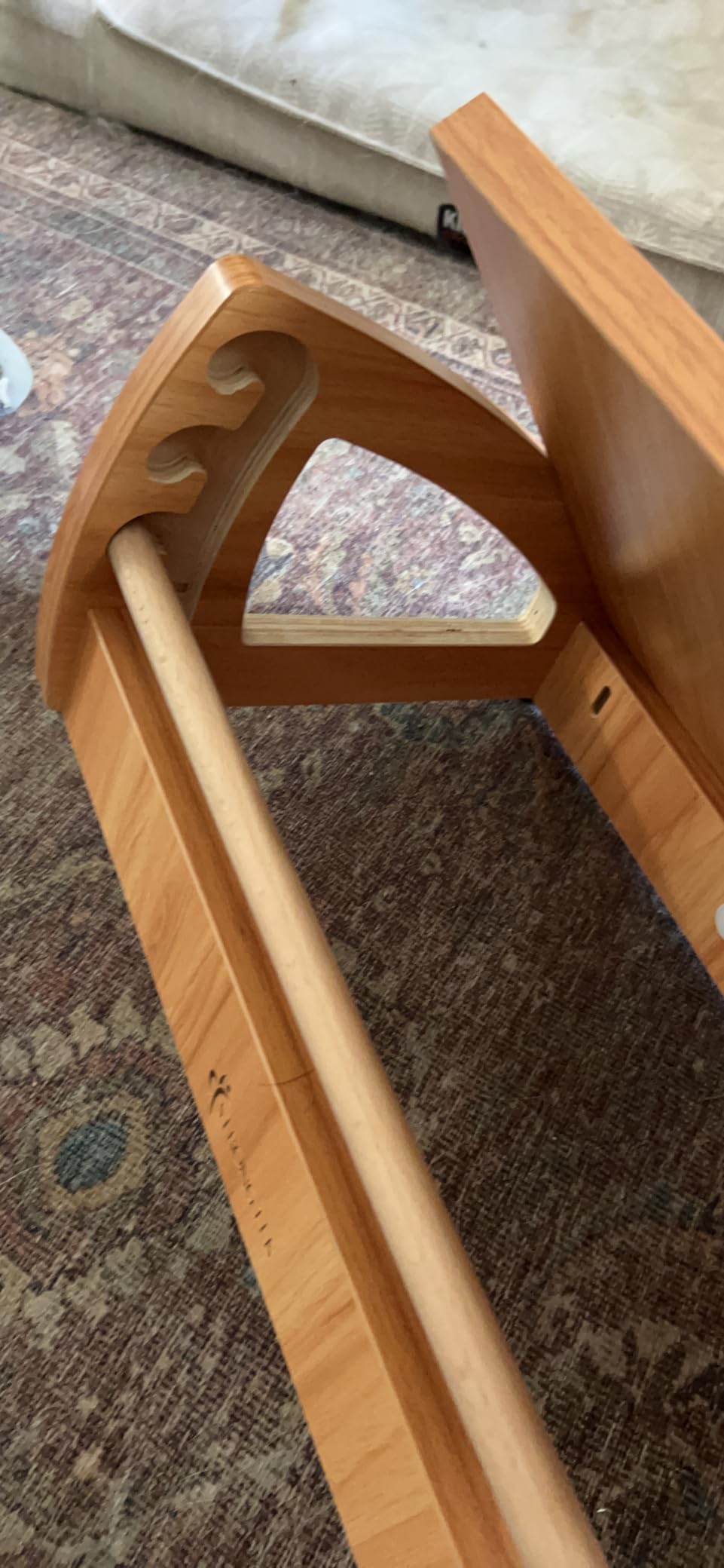 StrongTek Wooden Under Desk Footrest, 4 Heights, 400 lb, Office Foot Rest customer photo 1
