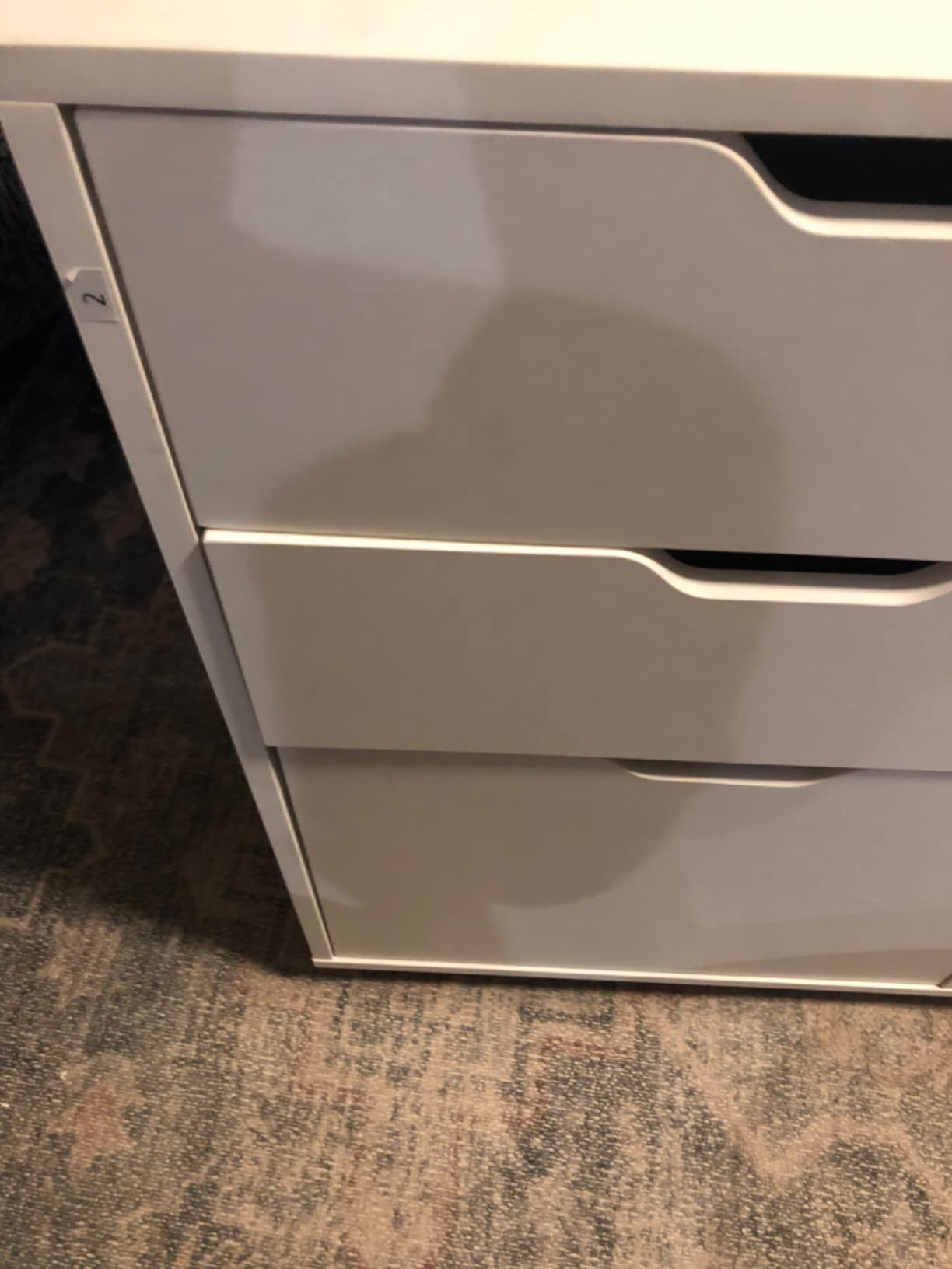 DEVAISE 3 Drawer File Cabinet, Lateral Filing Cabinet White customer photo 1