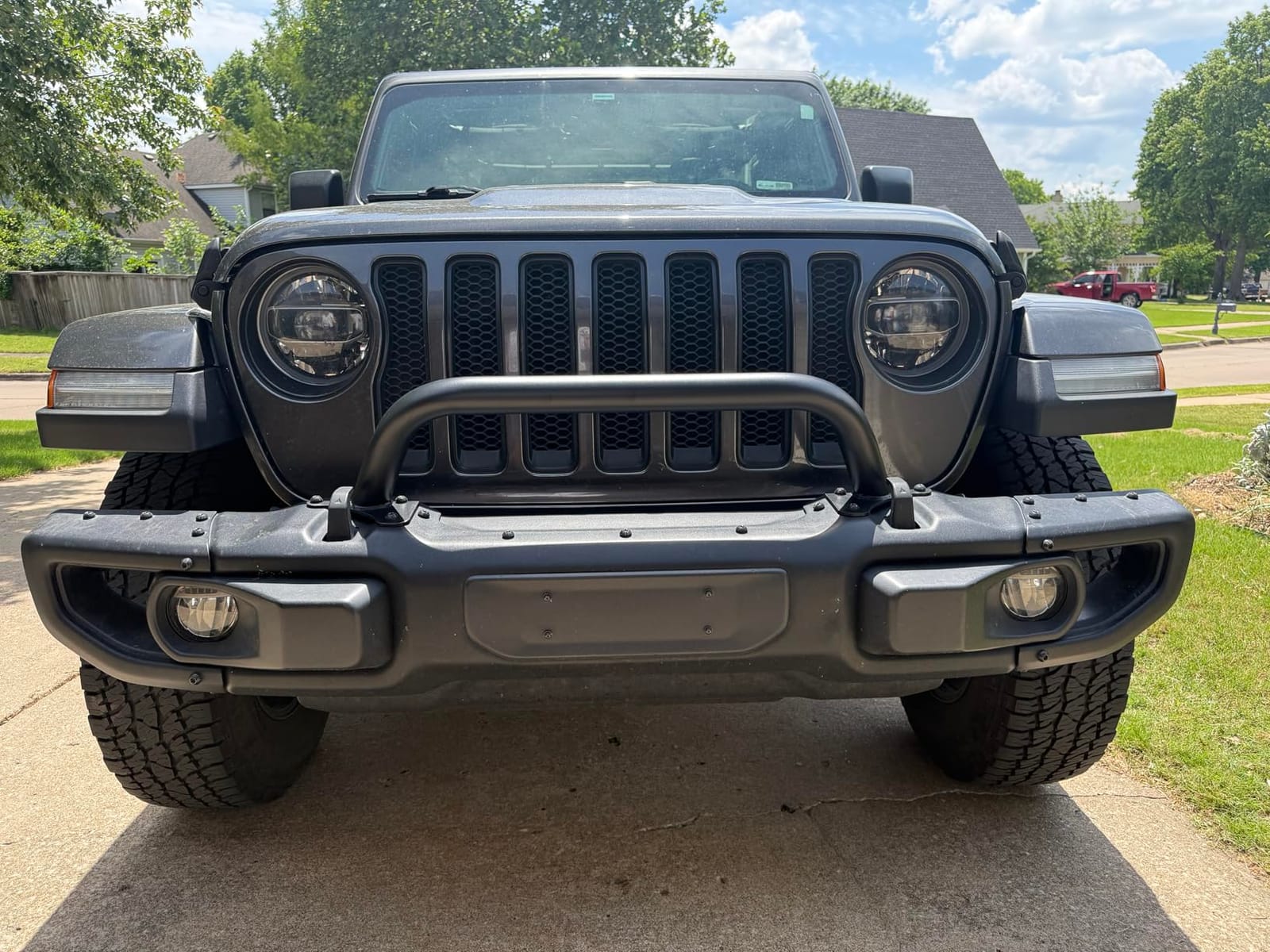 RockTrix Front Brush Guard 5.8in Tall Fits Jeep Wrangler JL Gladiator JT customer photo 1