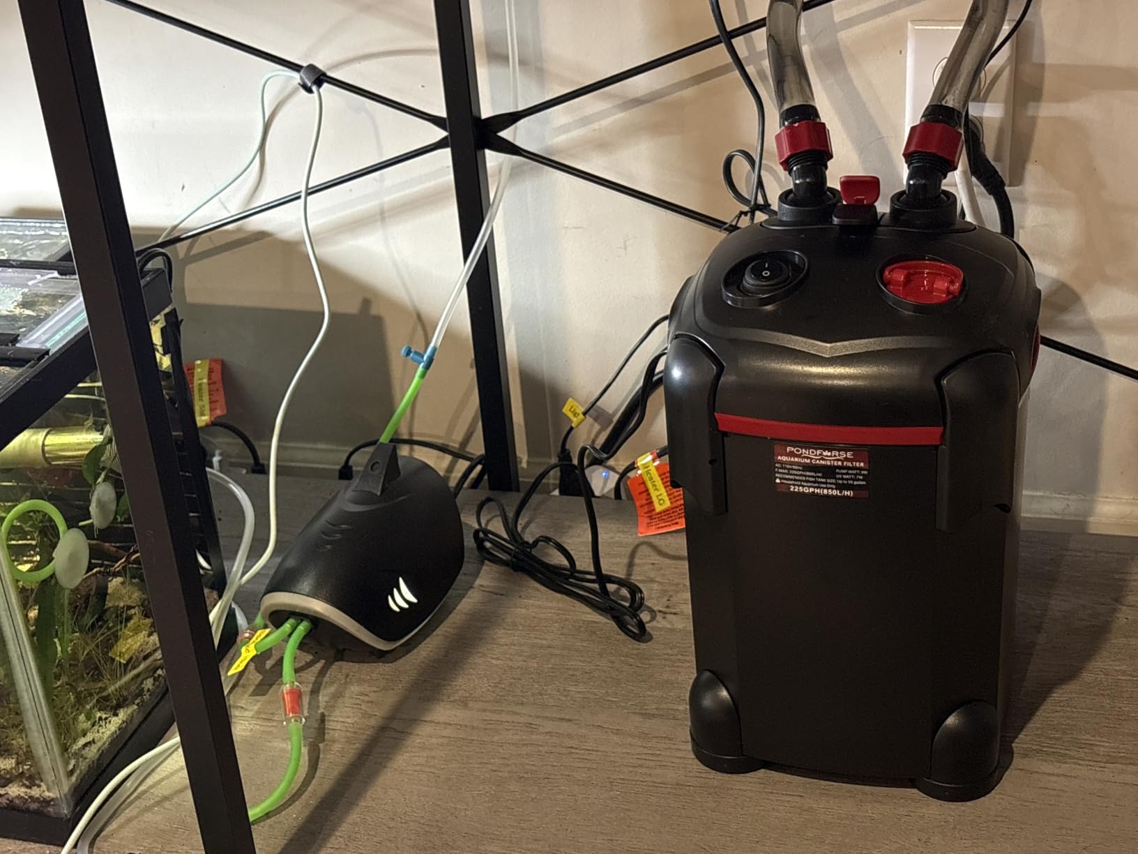HITOP 6W Silent Aquarium Air Pump - 160GPH Large Air Volume Fish Aerator, Adjustable Oxygen Pump for Fish Tank up to 300 Gallon customer photo 2