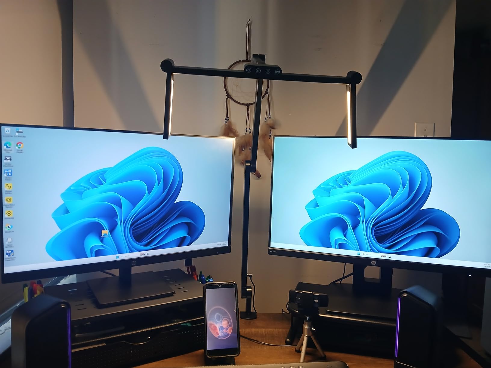 Micomlan Led Desk Lamp with Clamp, Architect Desk Lamp for Home Office with Atmosphere Lighting, 24W Ultra Bright Auto Dimming Computer Light Stepless Dimming and Tempering LED Table Light customer photo 2