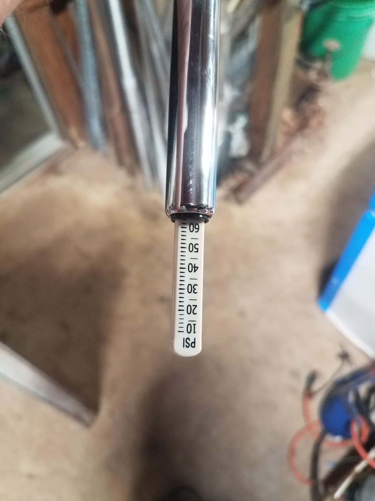 150 Psi Professional Semi Truck Tire Pressure Gauge and Dually Truck Air Gauges. Great for RV Tire Pressure, Cars, and Drivers with Bad Knees appreciate the Long Dual Head Chuck and Heavy Duty Design. customer photo 2