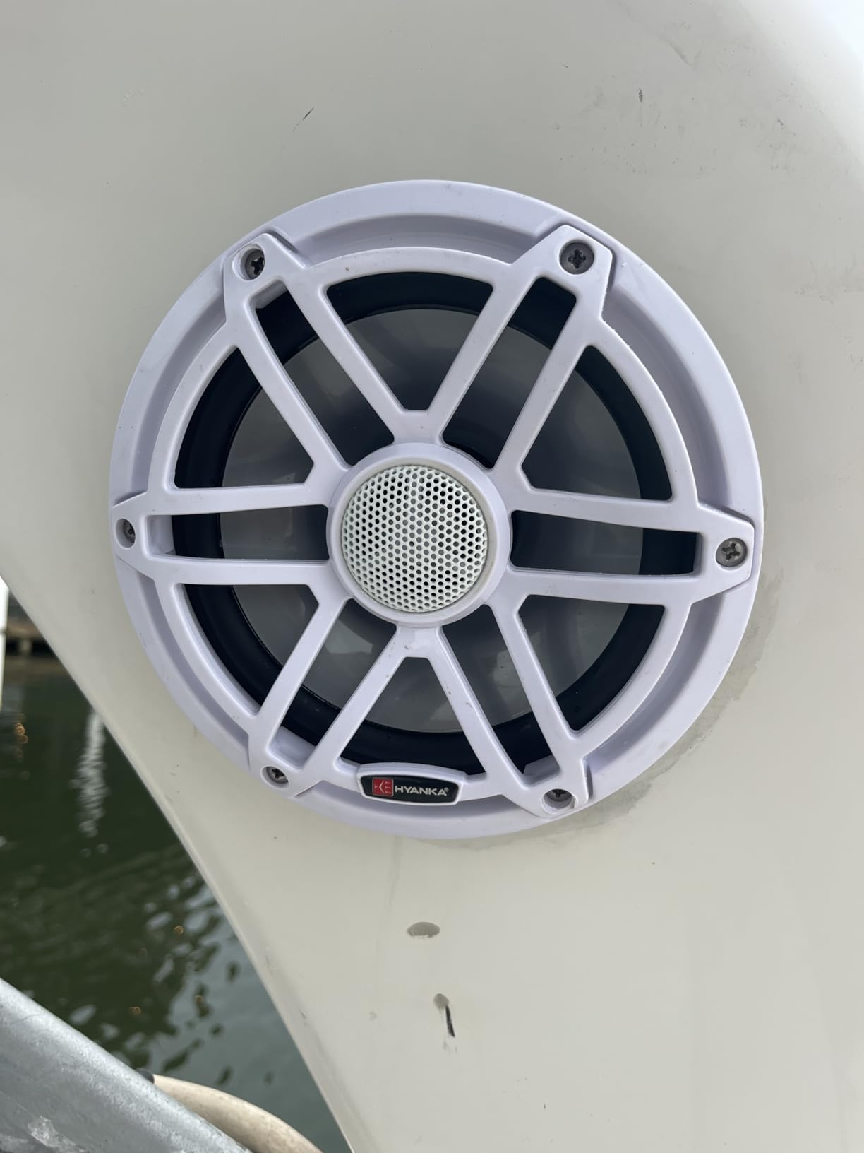 H YANKA HMS-65 6.5 Inch Marine Speakers, Waterproof, 750W, 7Color LED, Pair customer photo 1