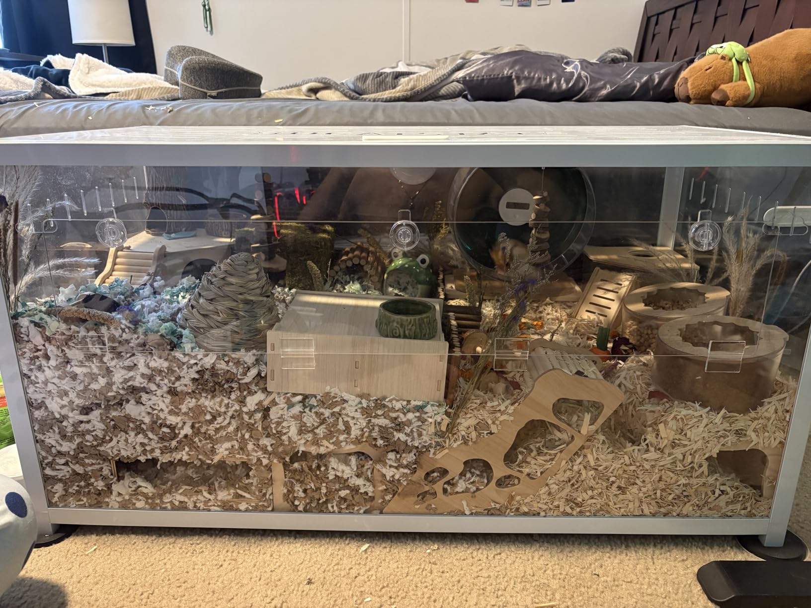 BUCATSTATE Hamster Cage 2.0, Large Hamster Enclosure (39in, White) customer photo 1