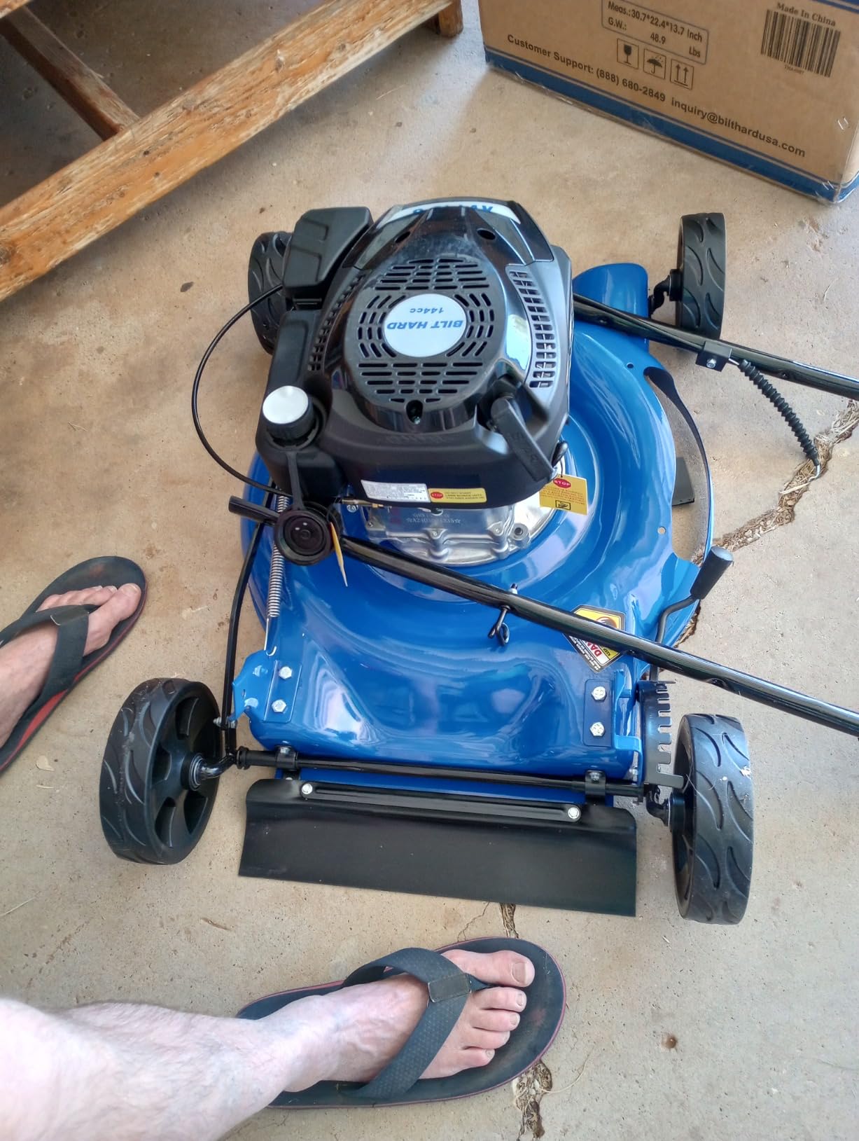 BILT HARD Gas Lawn Mower 20 inch, 144cc 4-Cycle OHV Engine Lawnmower, 8 Adjustable Cutting Heights Push Mowers for Lawn, Yard and Garden customer photo 1