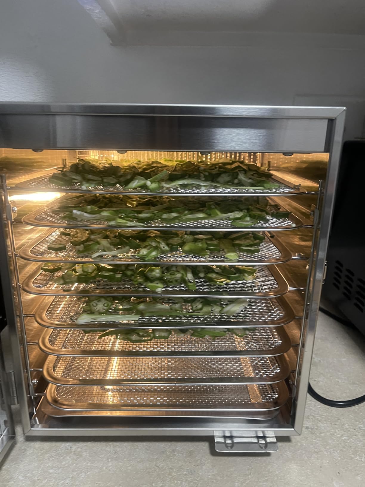 Food-Dehydrator Machine 8 Trays 500W Stainless Meat Dehydrator for Beef Jerky customer photo 1