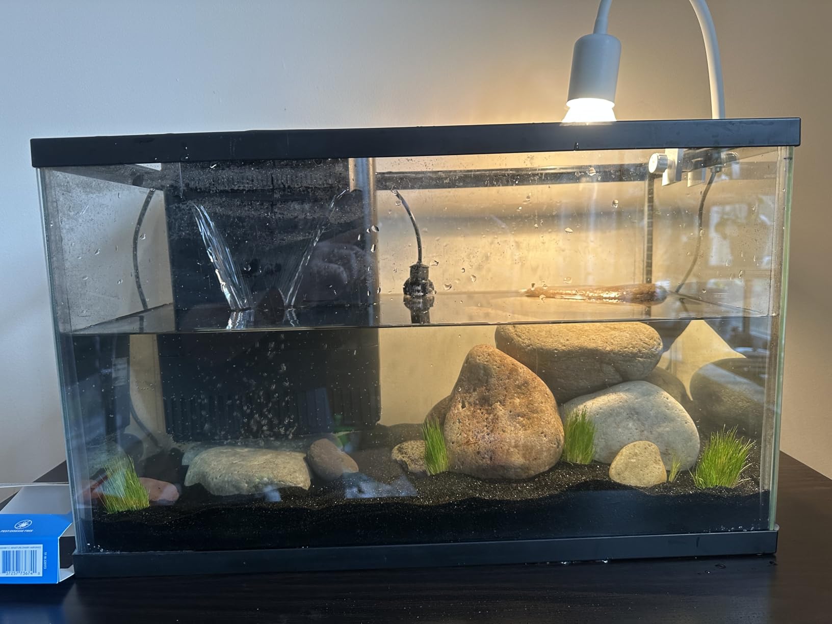 Turtle Tank Filter Aquarium Filter Power Adjustable 20-75 Gal. 290GPH Large customer photo 2