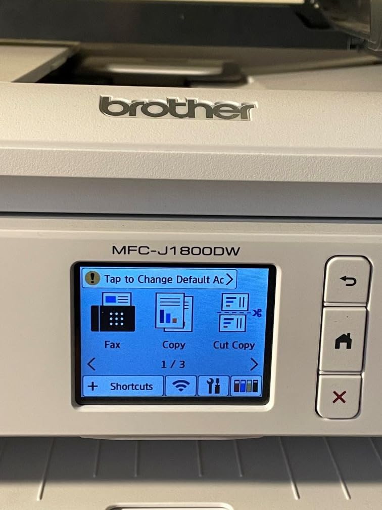 Brother Wireless All-in-One Color Inkjet Printer with Auto Paper Cutter, Scanner, Copier and Fax for Home Office, Print and Cut Machine with Mobile Printing and 150-Sheet Capacity (J1800DW) customer photo 2