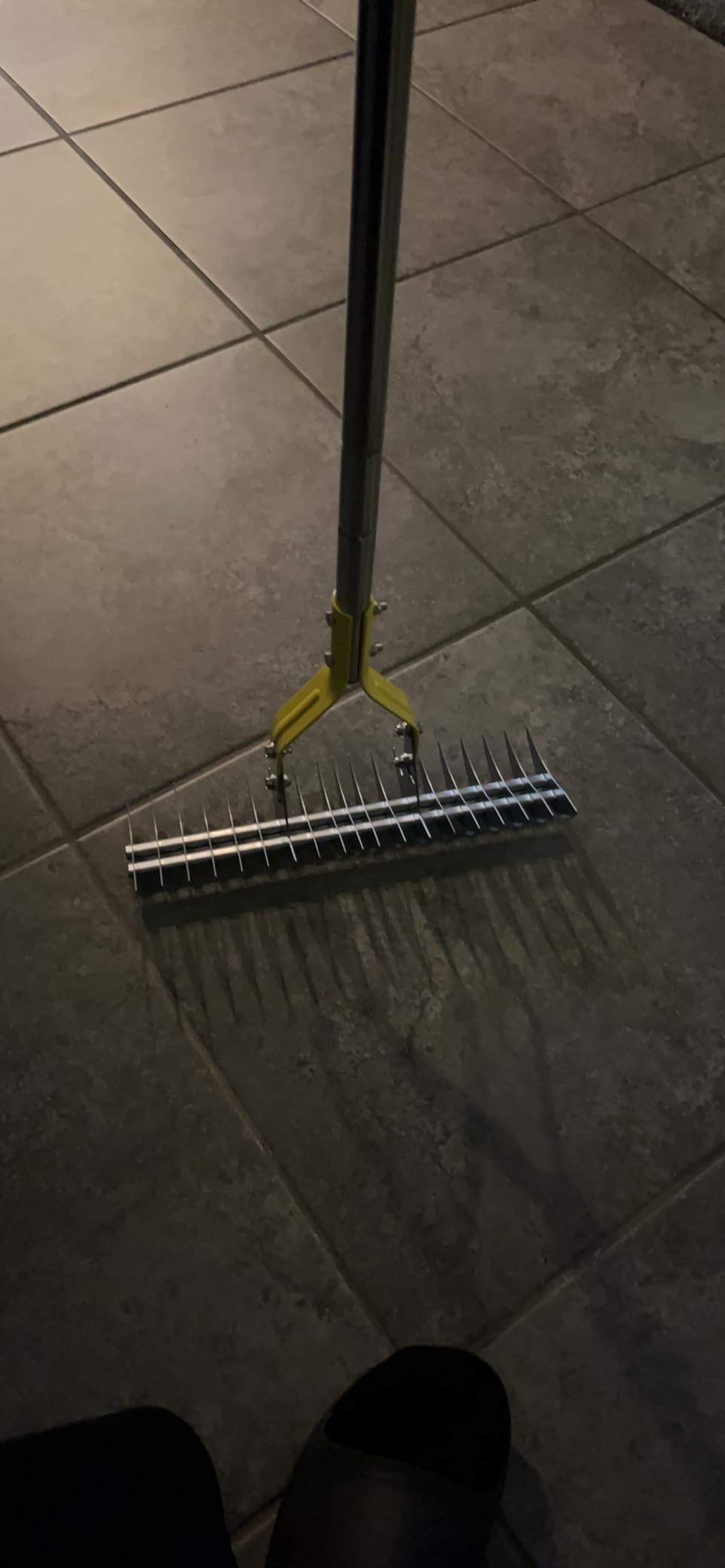 BARAYSTUS Thatch Rake, 15‑Inch Wide Dual‑Side Dethatching Rake for Lawn customer photo 2