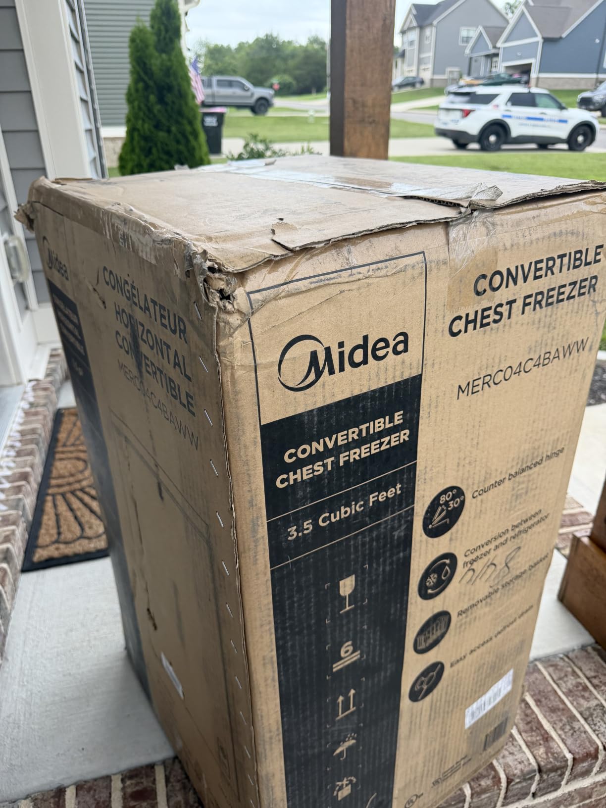 Midea 3.5 Cu.ft Chest Freezer, Fridge Freezer Convertible with LED Light customer photo 2
