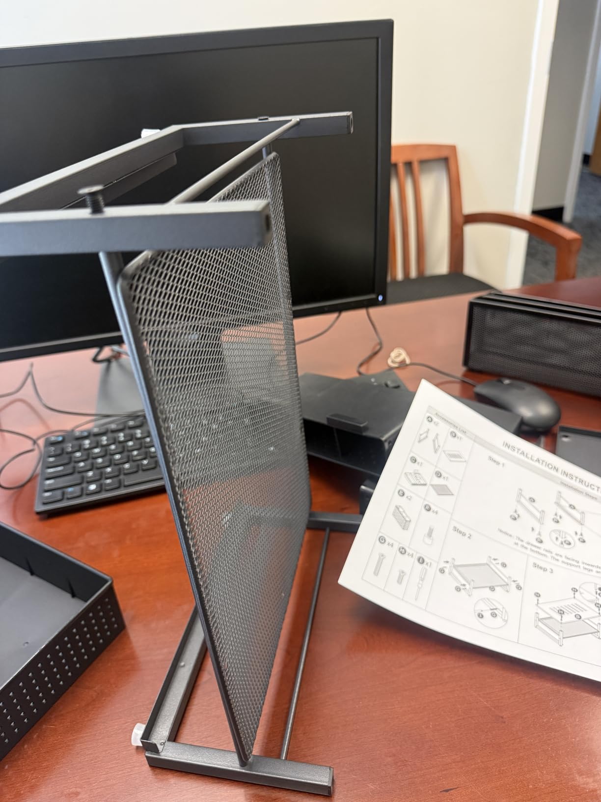 gianotter Monitor Stand with Drawer and 2 Pen Holders customer photo 2