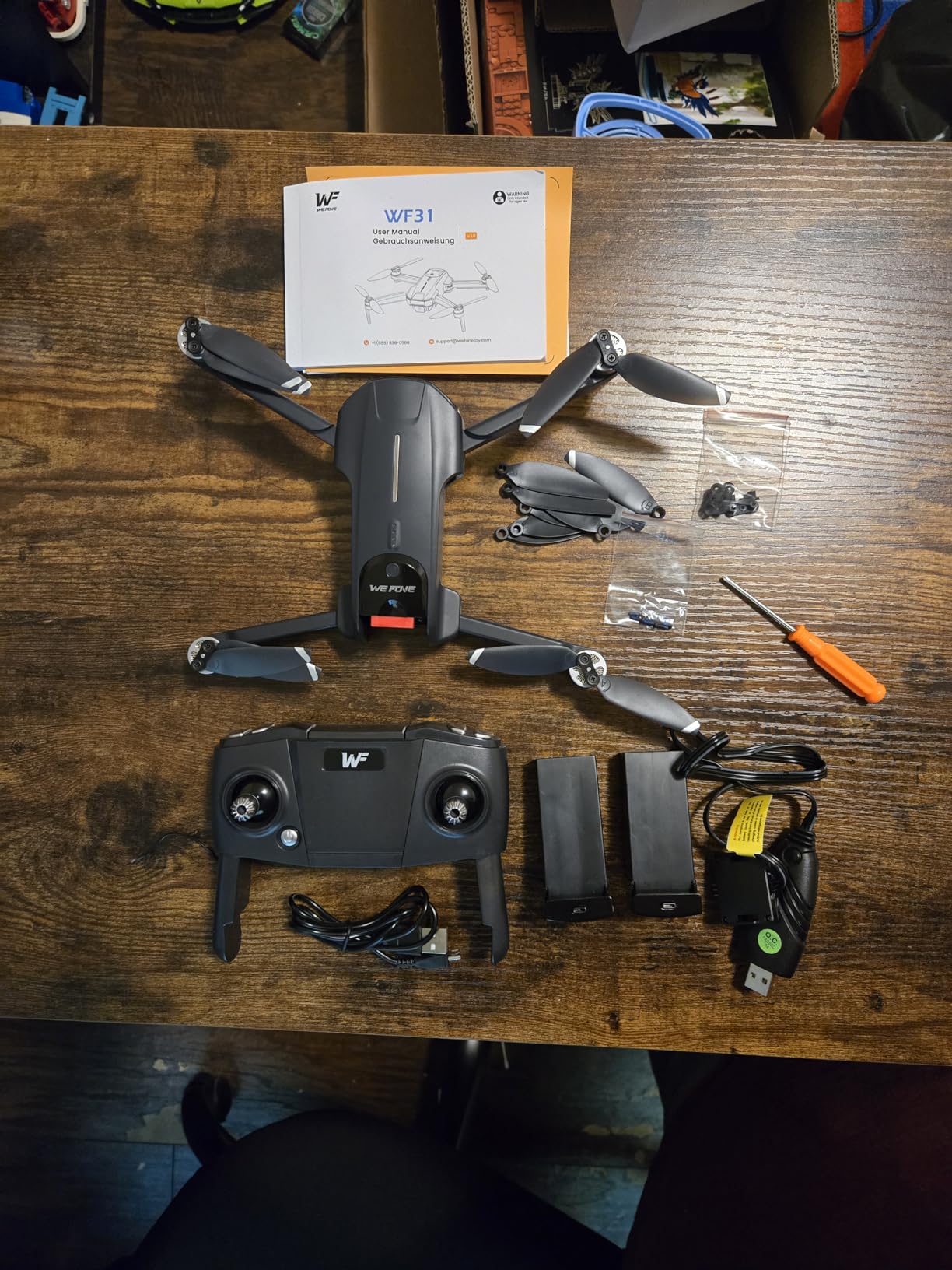 WeFone Drones with Camera for Adults 4k, WF31 GPS RC Drone FPV Foldable Quadcopter for Beginner with Brushless Motor, 5G Wi-Fi Transmission, Auto Return, Follow Me, Waypoints, 50 Min Flight Time customer photo 2