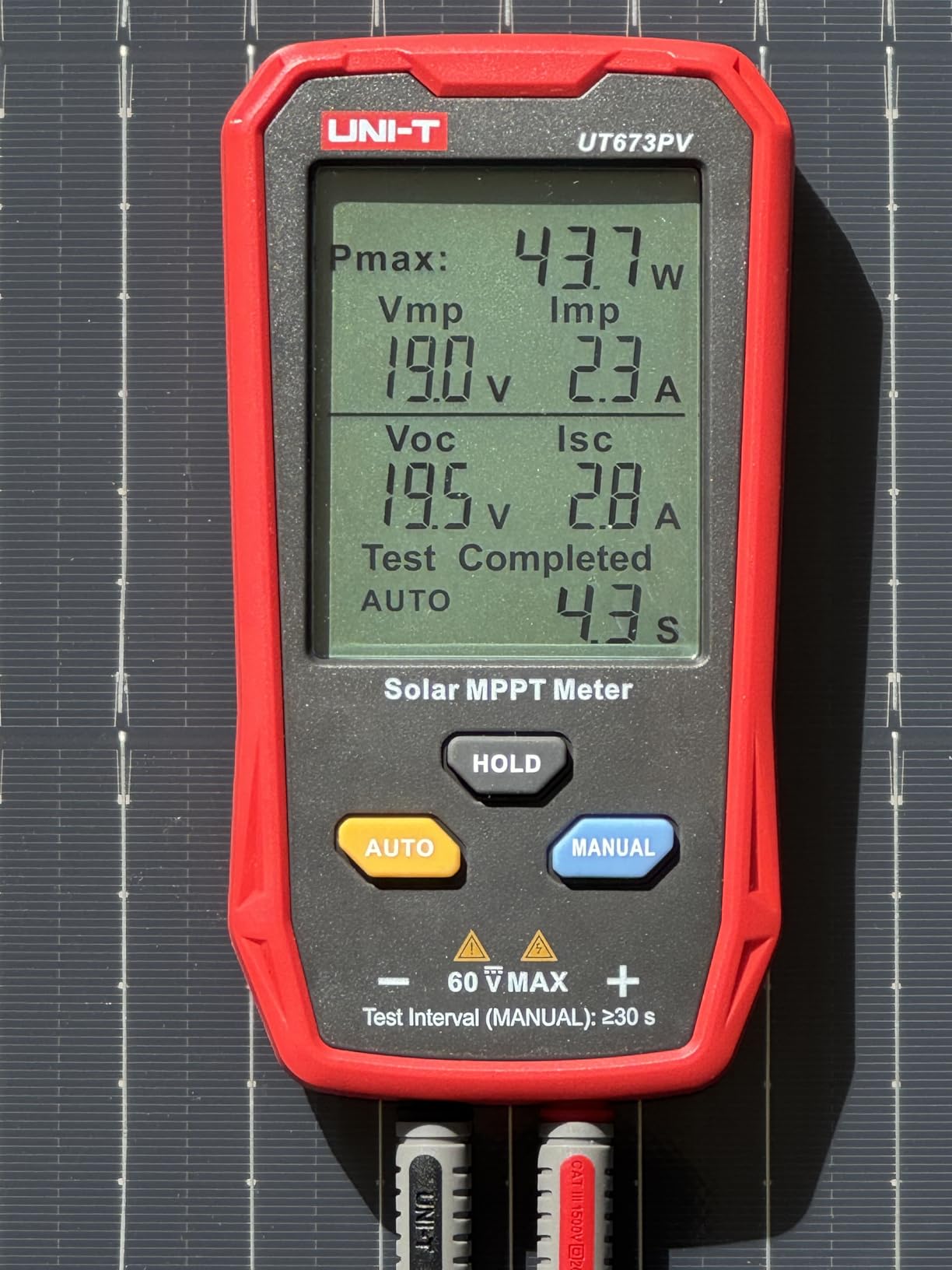 UT673PV Solar Panel Tester, Photovoltaic Multimeter 800W, Solar MPPT Meter with Large Ultra Clear LCD, Smart MPPT Open Circuit Voltage Troubleshooting, Data Test for Photovoltaic Modules customer photo 1