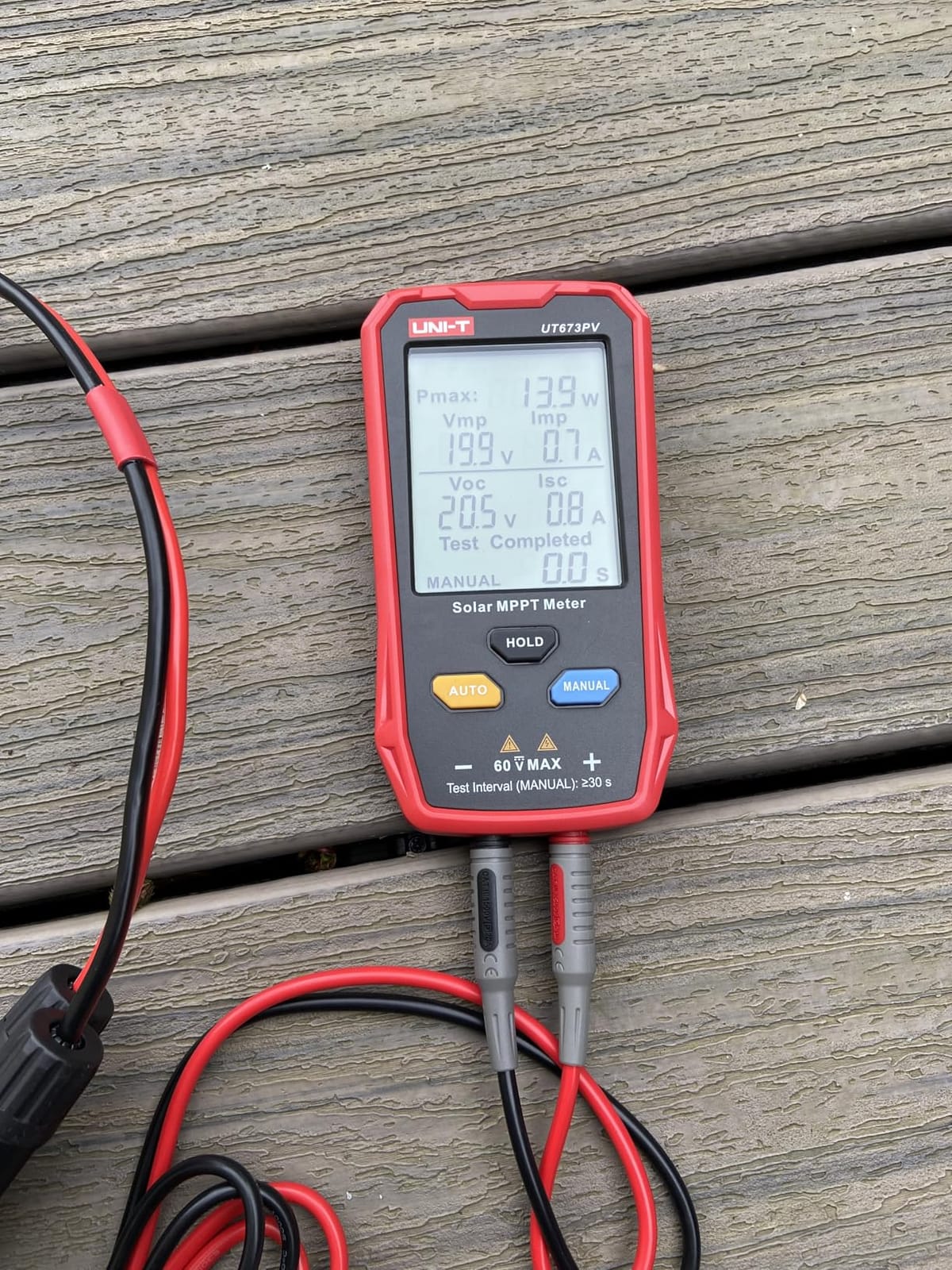 UT673PV Solar Panel Tester, Photovoltaic Multimeter 800W, Solar MPPT Meter with Large Ultra Clear LCD, Smart MPPT Open Circuit Voltage Troubleshooting, Data Test for Photovoltaic Modules customer photo 2