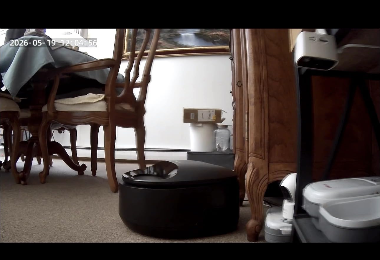Automatic Cat Feeder with Camera, 3MP HD Video & Night Vision, 5G/2.4G WiFi Smart Pet Feeder with APP Control, 2-Way Audio, Motion Alerts, Low Food Sensor, Timed Cat Feeder for Cats & Dogs, 4L customer photo 1