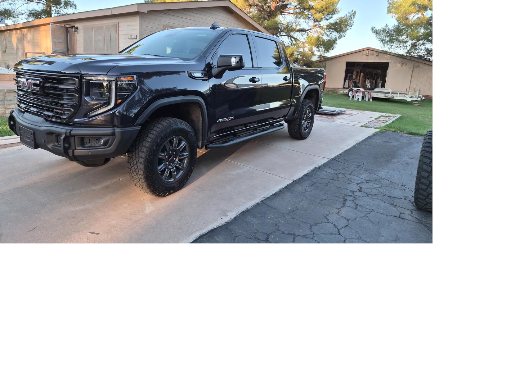 Tyger Auto Trax Side Steps Compatible with 2019-2026 Chevy Silverado GMC Sierra 1500; 2020-2026 2500 3500HD | Crew Cab | TG-TX7C29758 | Textured Black Rail Running Board customer photo 1