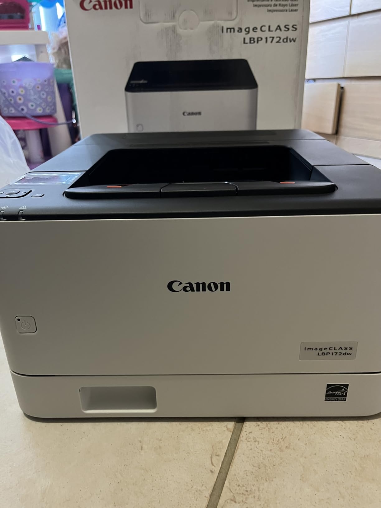 Canon imageCLASS LBP172dw – Monochrome Duplex, Wireless Laser Printer, Single Function, Home Office, Mobile Ready, 1 Year Limited Warranty, 35 PPM, White customer photo 1
