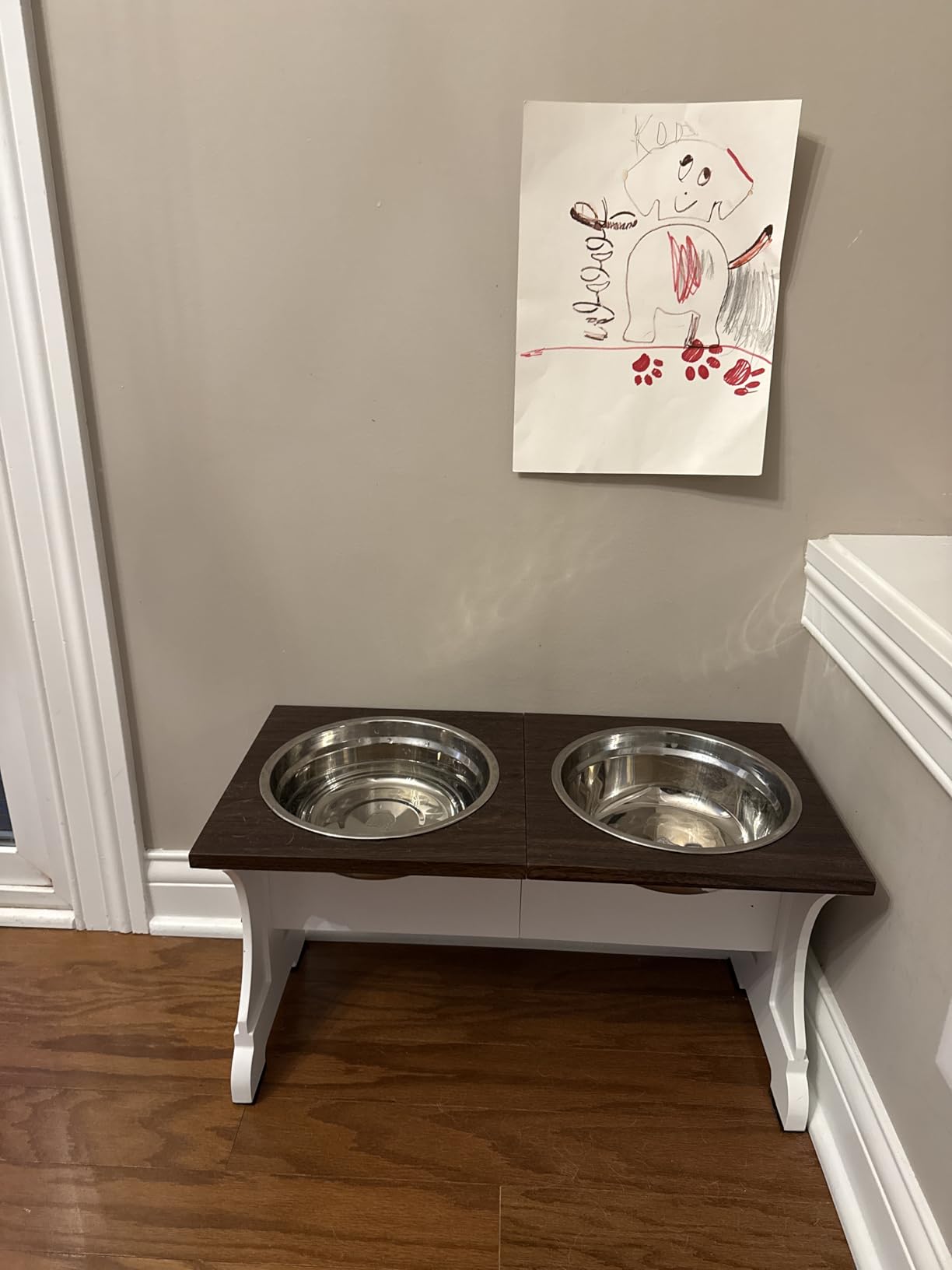 Piskyet Elevated Dog Bowls,Dog Bowl Stand, 12Cups15.7 H_90oz Bowl-Farmhouse customer photo 1
